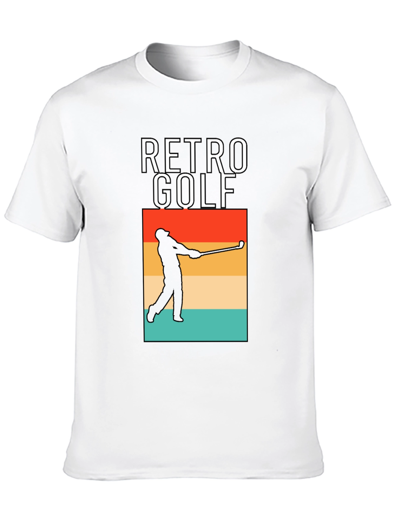 Retro Golf Tee - Stylish Golfer Silhouette T-Shirt