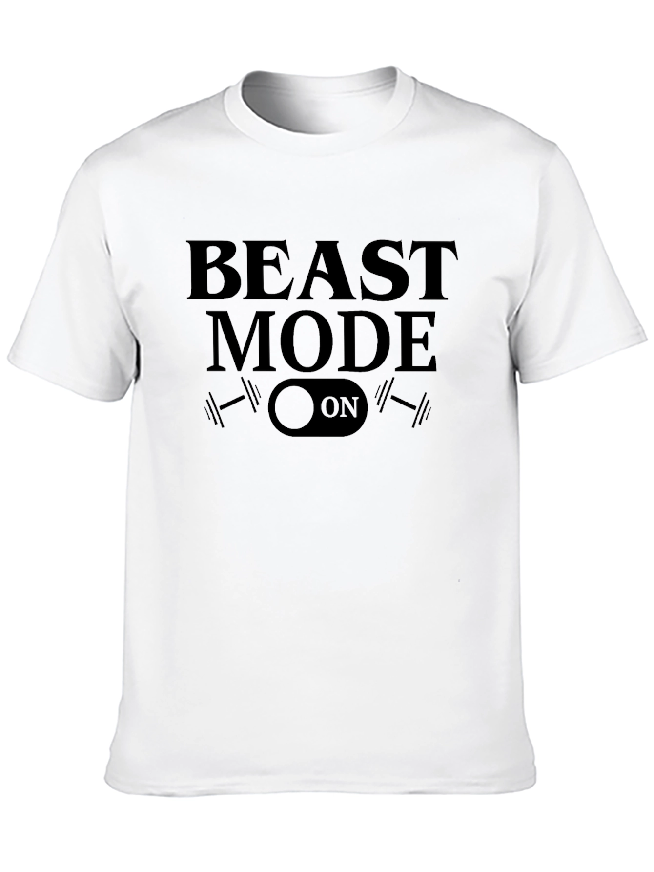 Beast Mode On Black Graphic Tee - Fitness Apparel