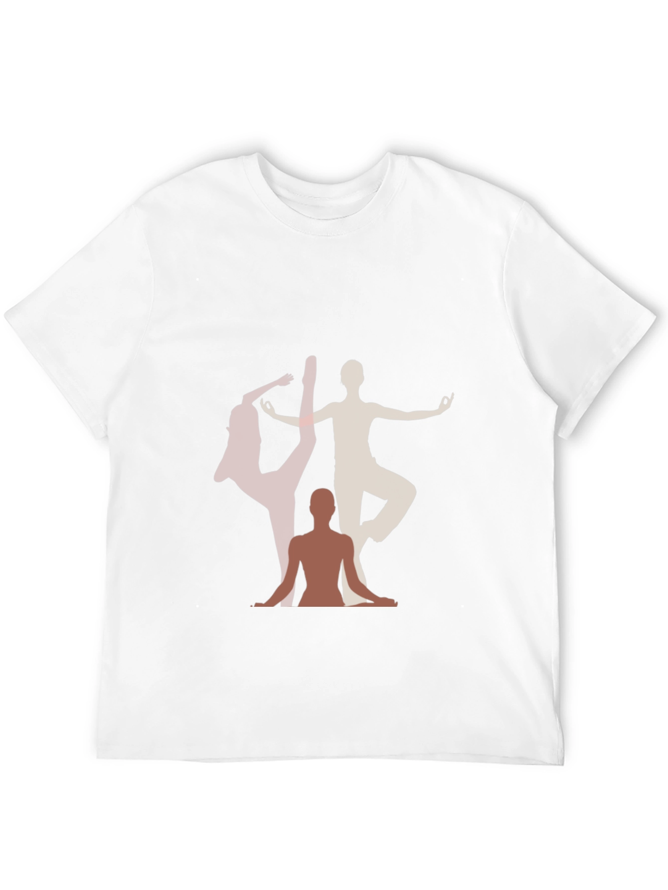 Yoga Pose Graphic Print Black T-Shirt