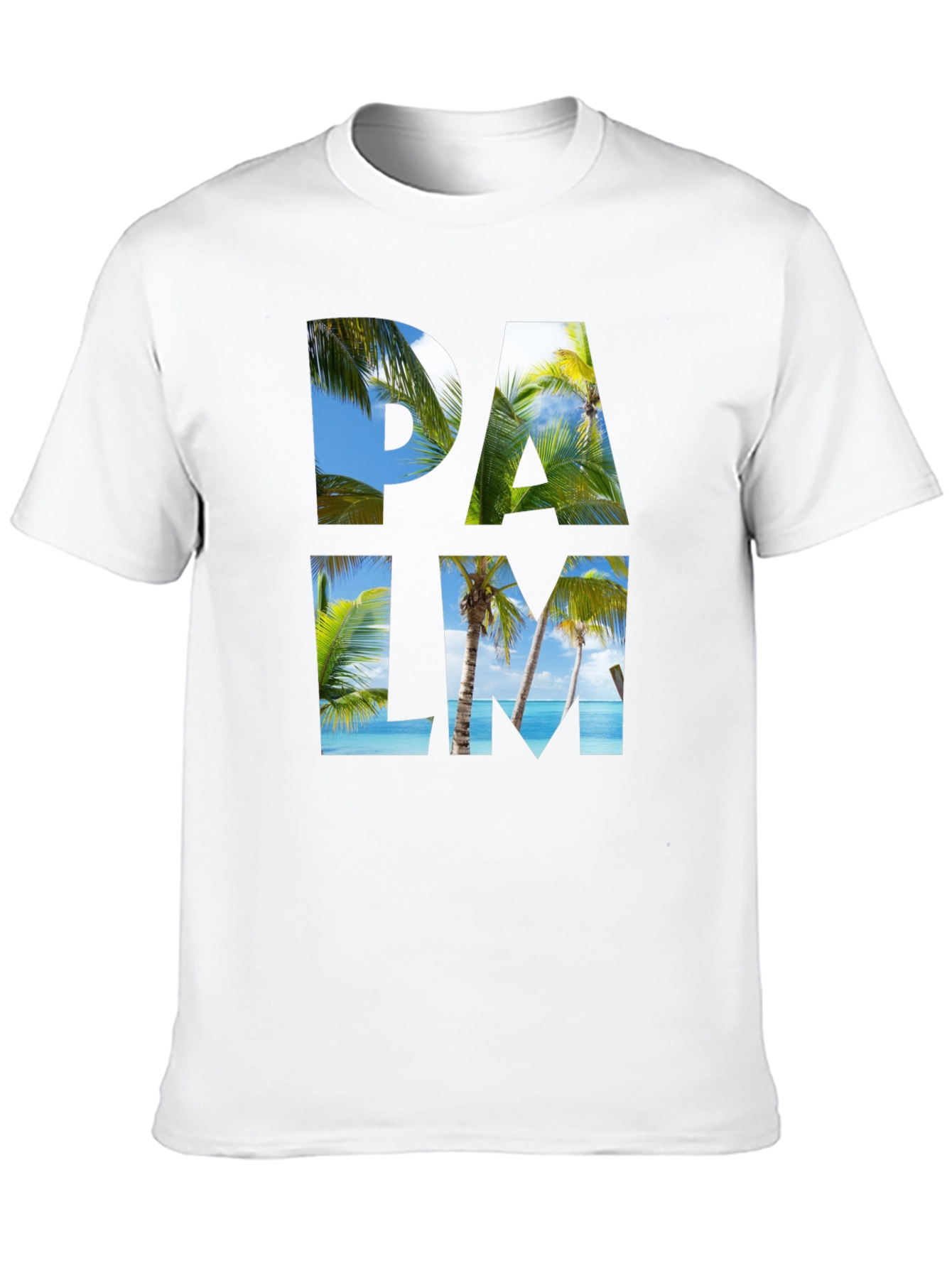 Palm Tree Graphic Black T-Shirt