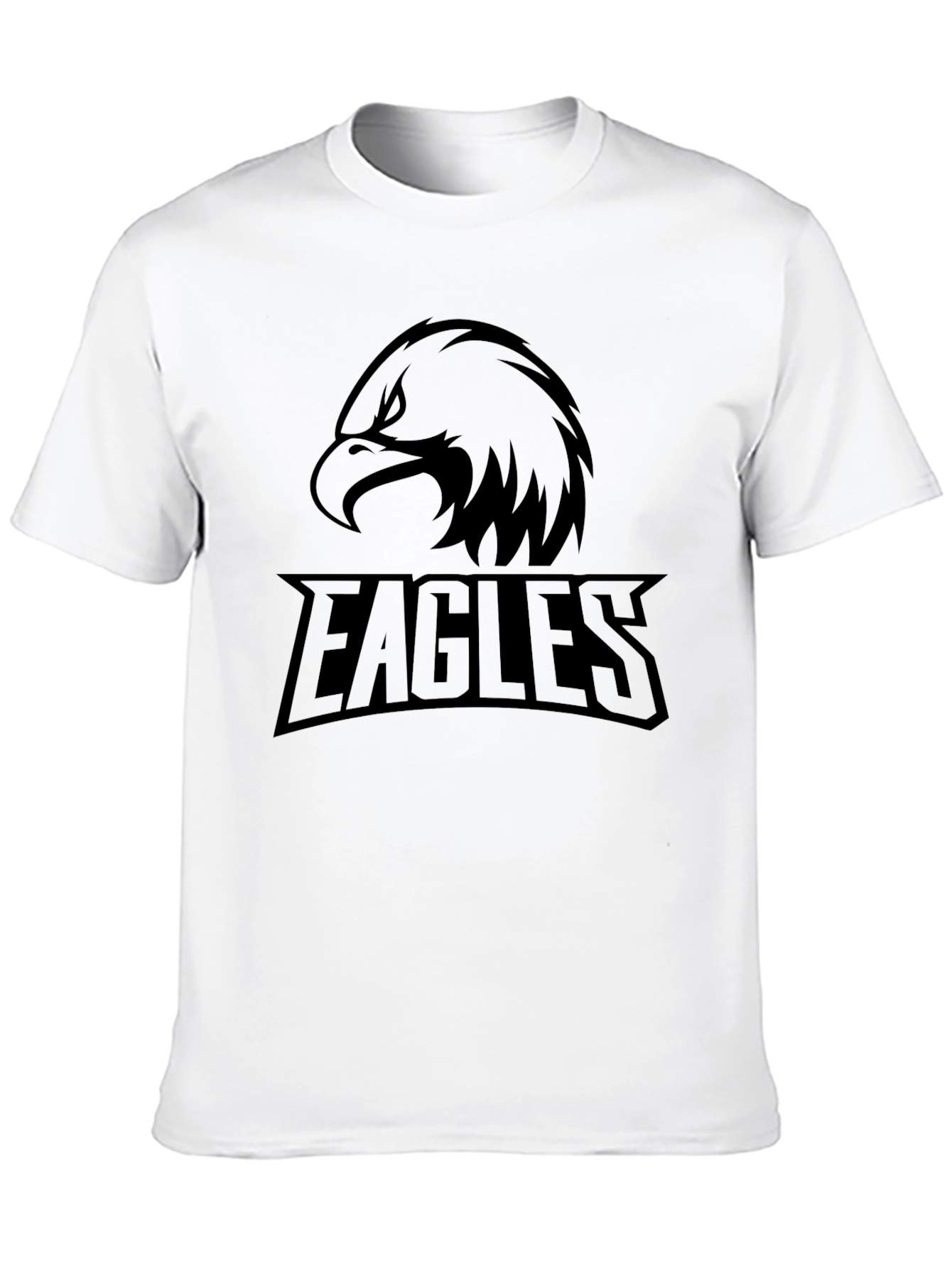 Mens Black Eagles Graphic T-Shirt