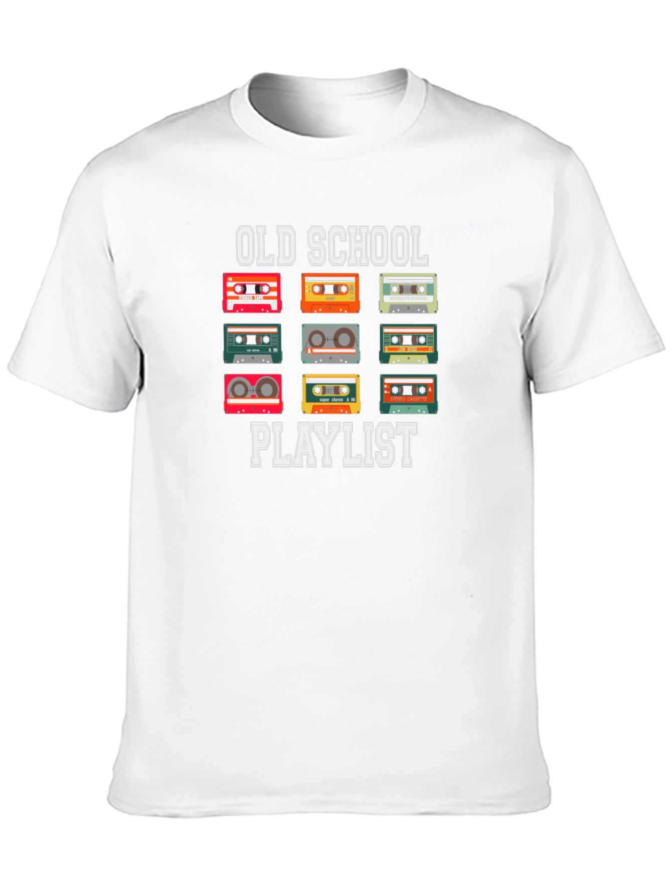 Old School Playlist Cassette Tape T-Shirt