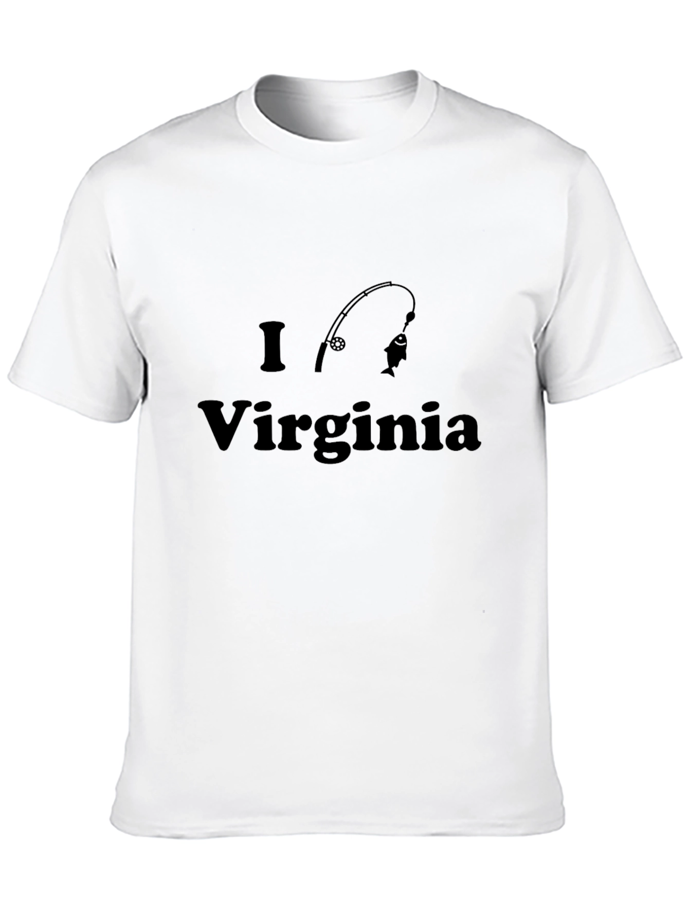 I Love Virginia Fishing T-Shirt