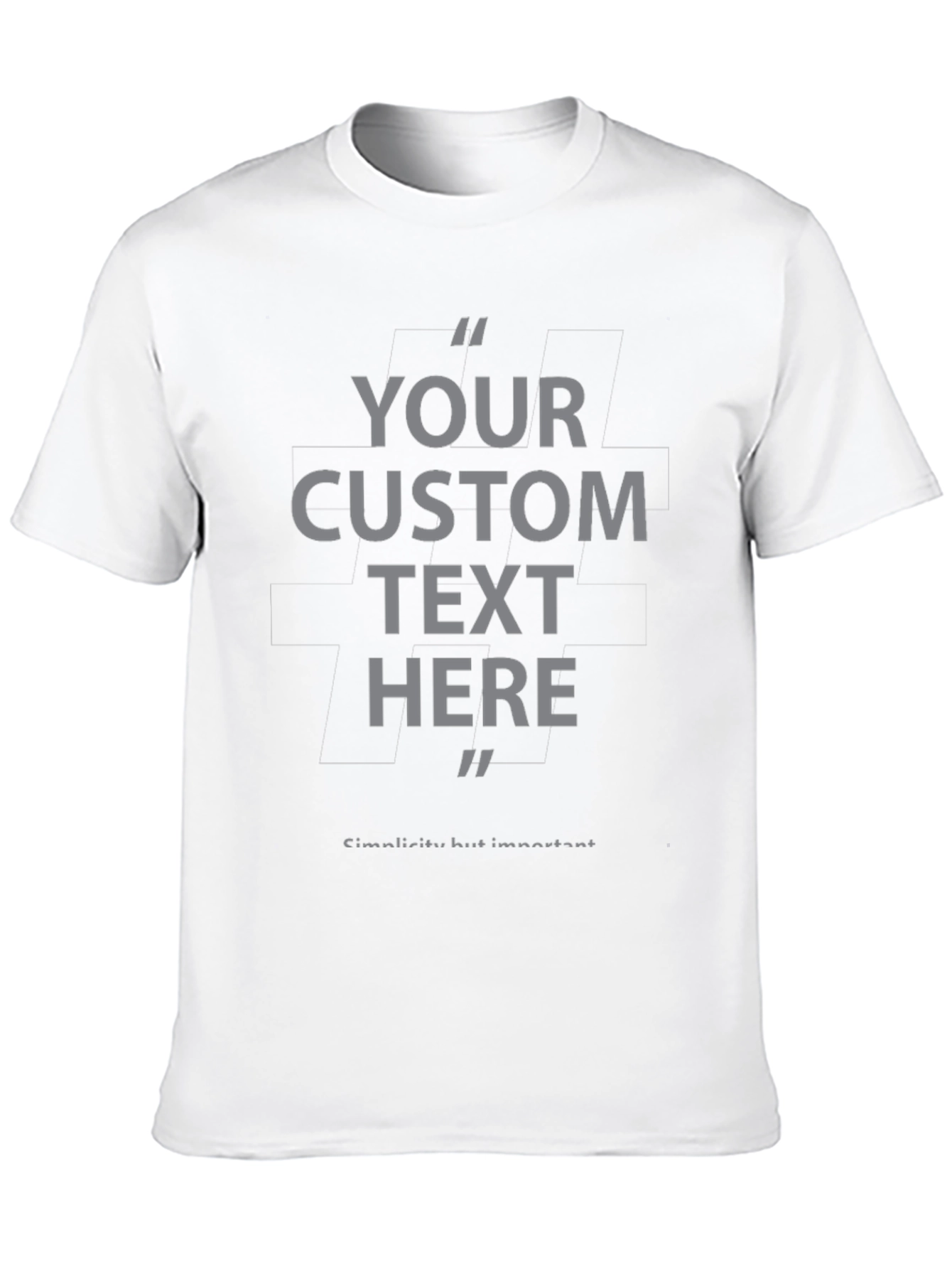 Custom Text T-Shirt - Personalized Design