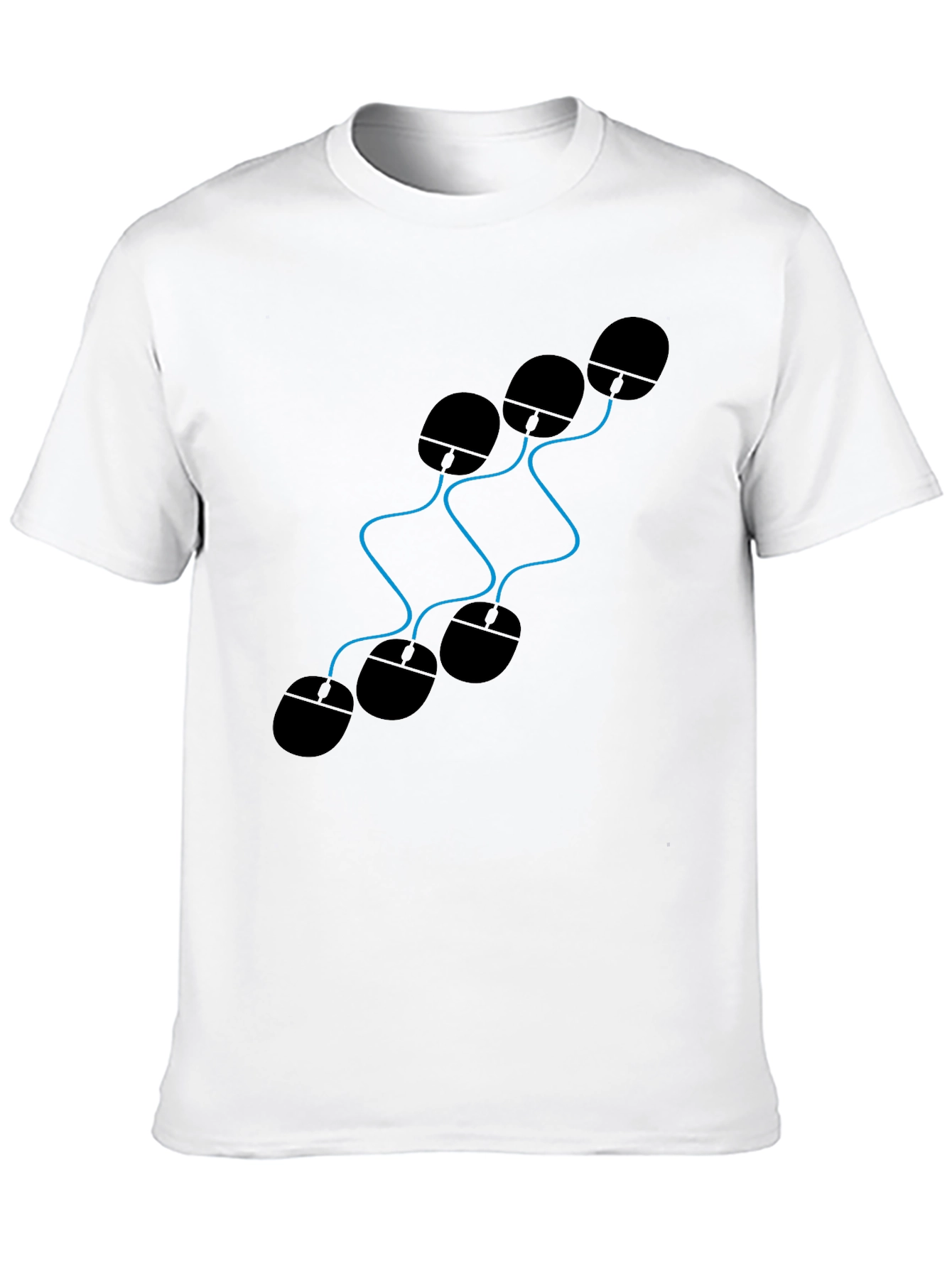 Novelty Computer Mouse Graphic T-Shirt