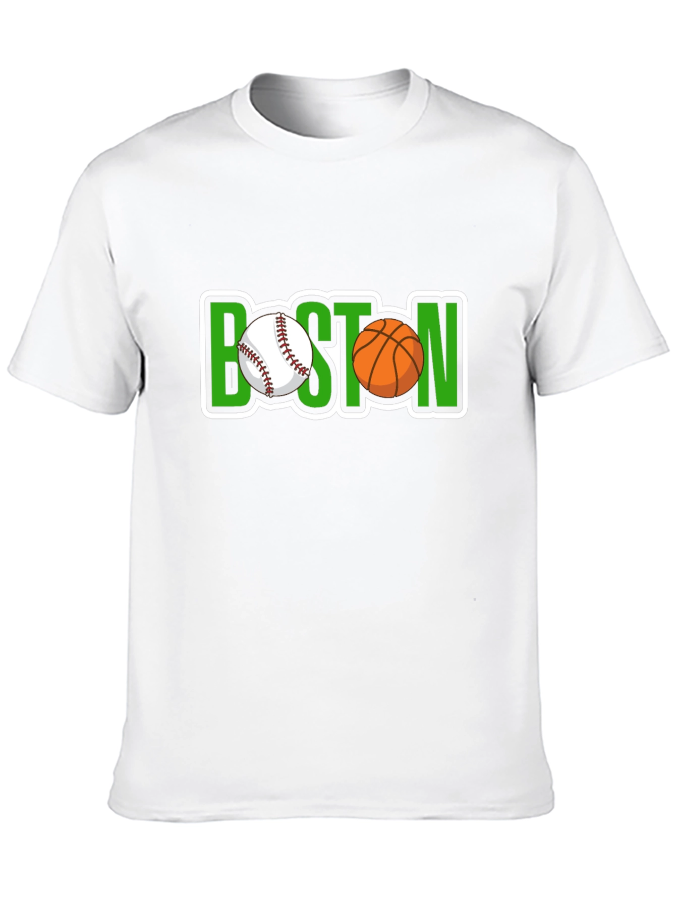 Boston Sports Fan T-Shirt: Baseball & Basketball Tee