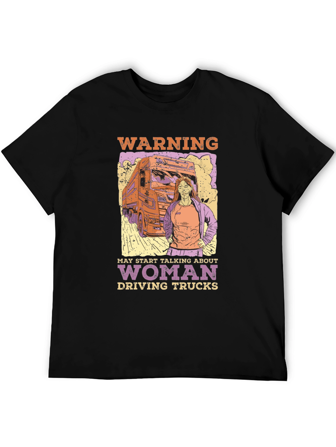 Woman Truck Driver Graphic Tee