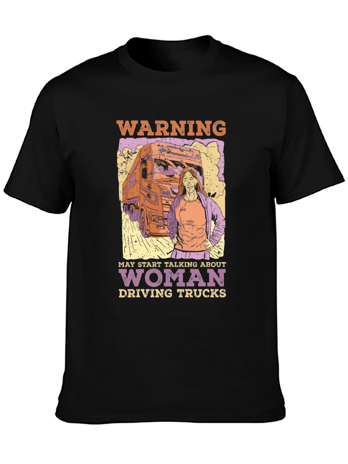 Woman Truck Driver Graphic Tee