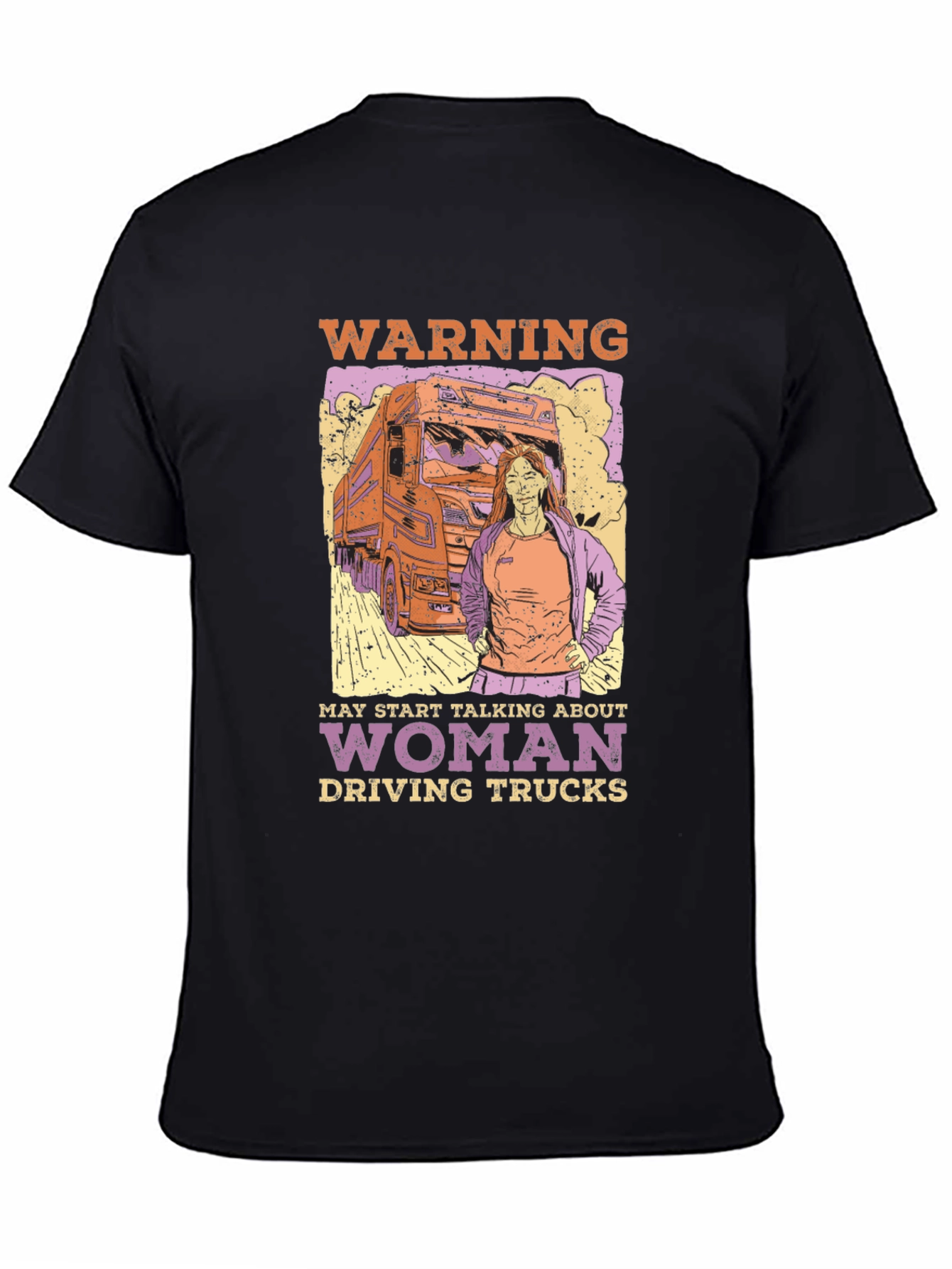 Woman Truck Driver Graphic Tee