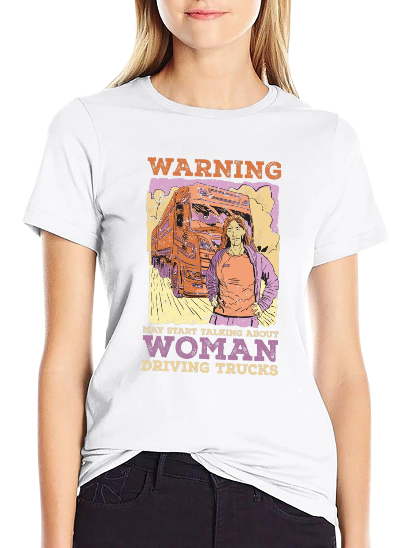 Woman Truck Driver Graphic Tee