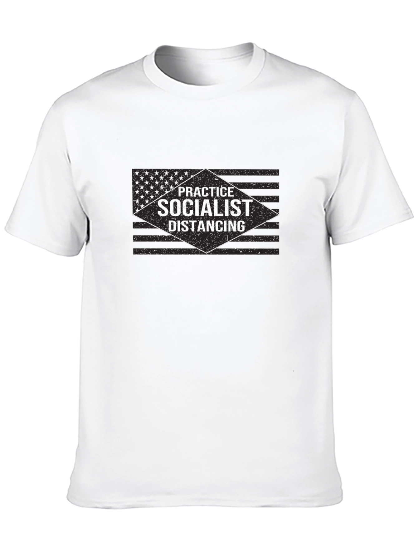 Practice Socialist Distancing Graphic T-Shirt