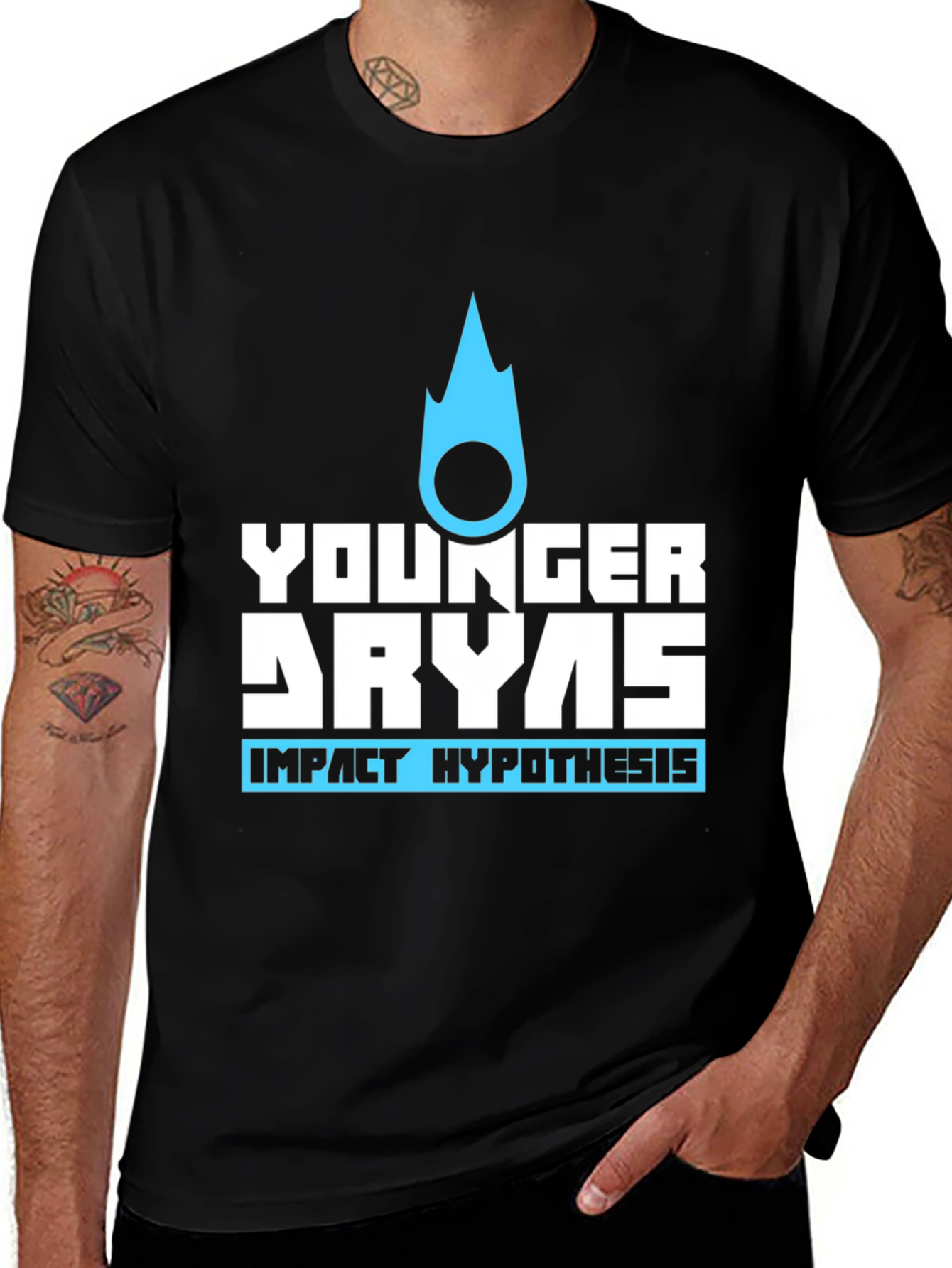 Younger Dryas Impact Hypothesis Graphic Tee - Black