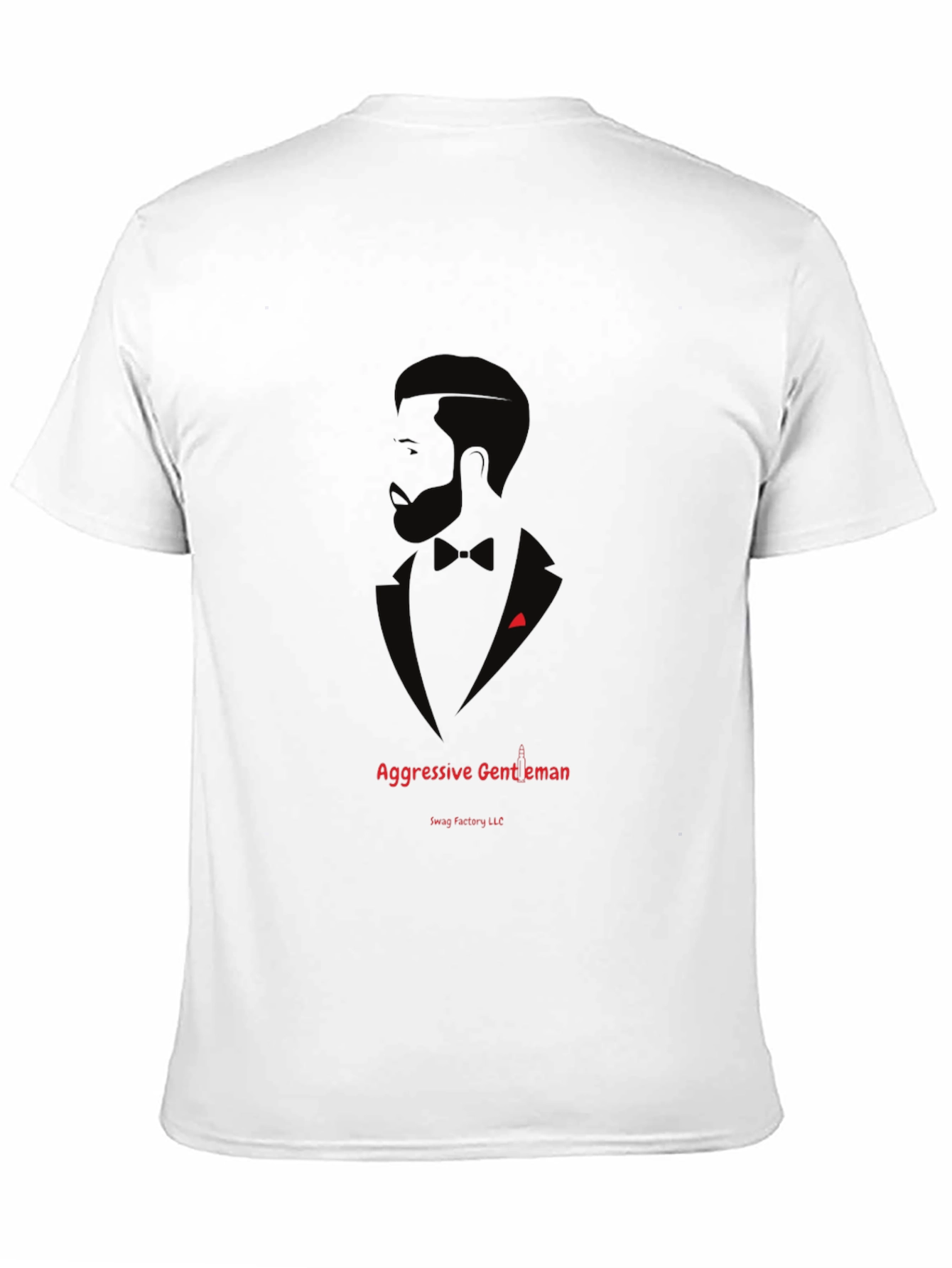 Aggressive Gentleman Graphic T-Shirt - Black