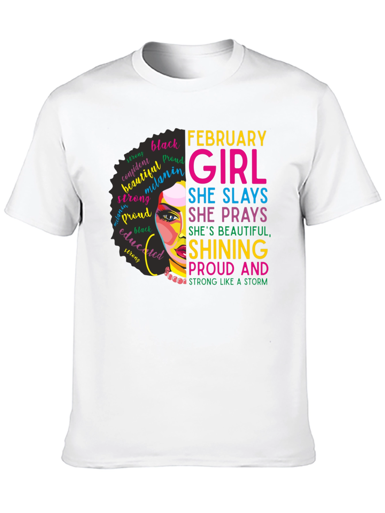 February Girl Black Pride Graphic Tee