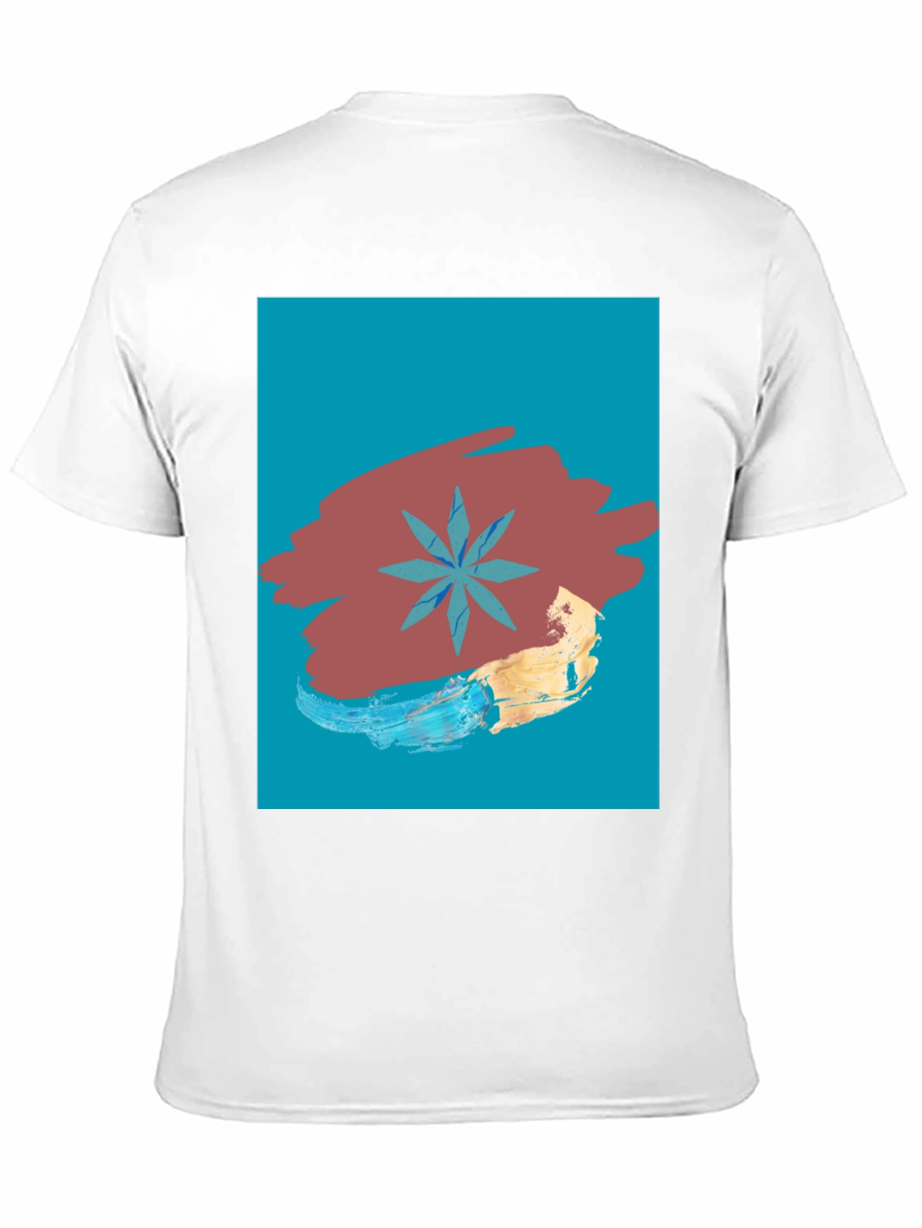 Abstract Star Graphic Tee - Modern Art T-Shirt