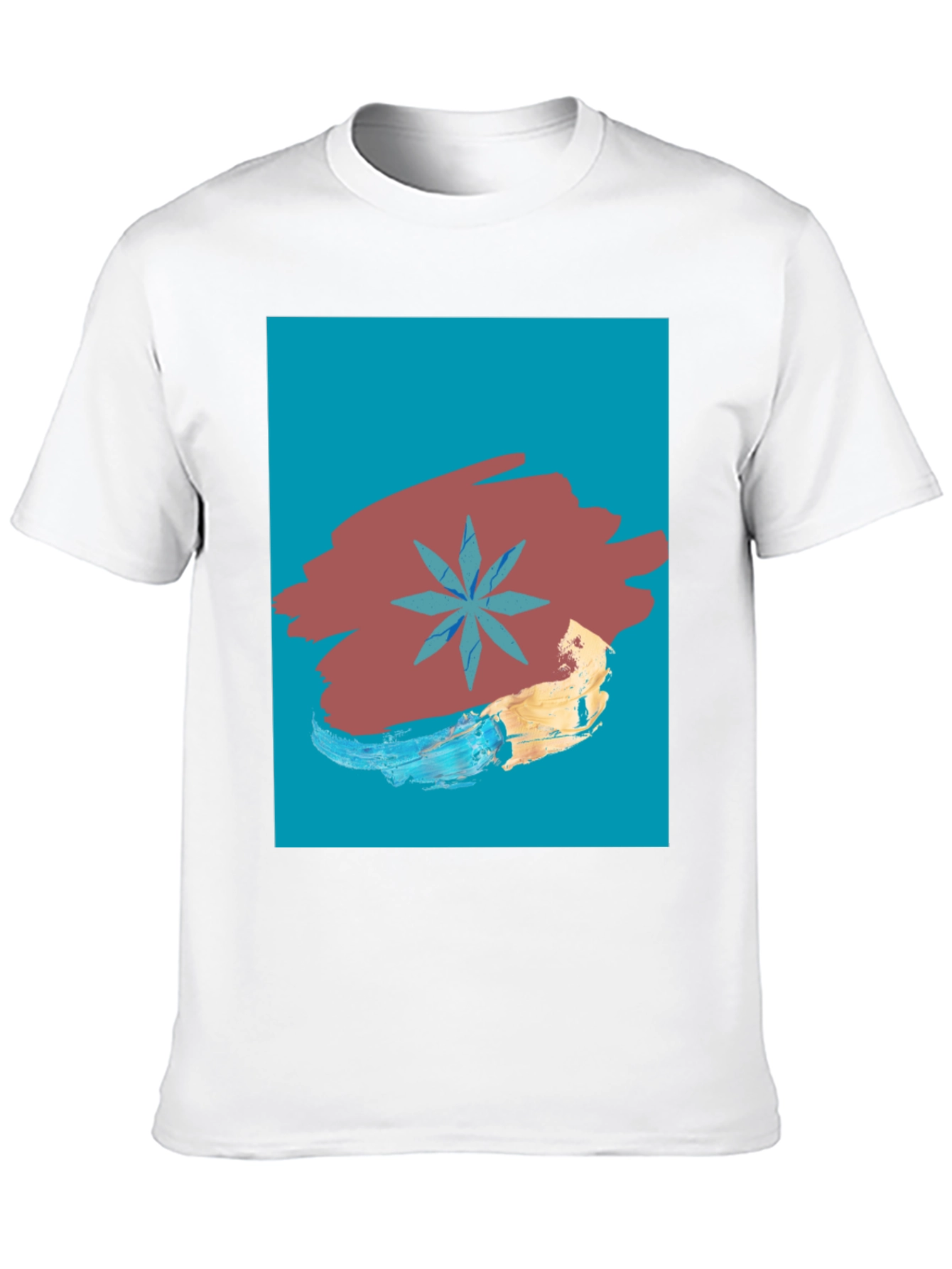 Abstract Star Graphic Tee - Modern Art T-Shirt