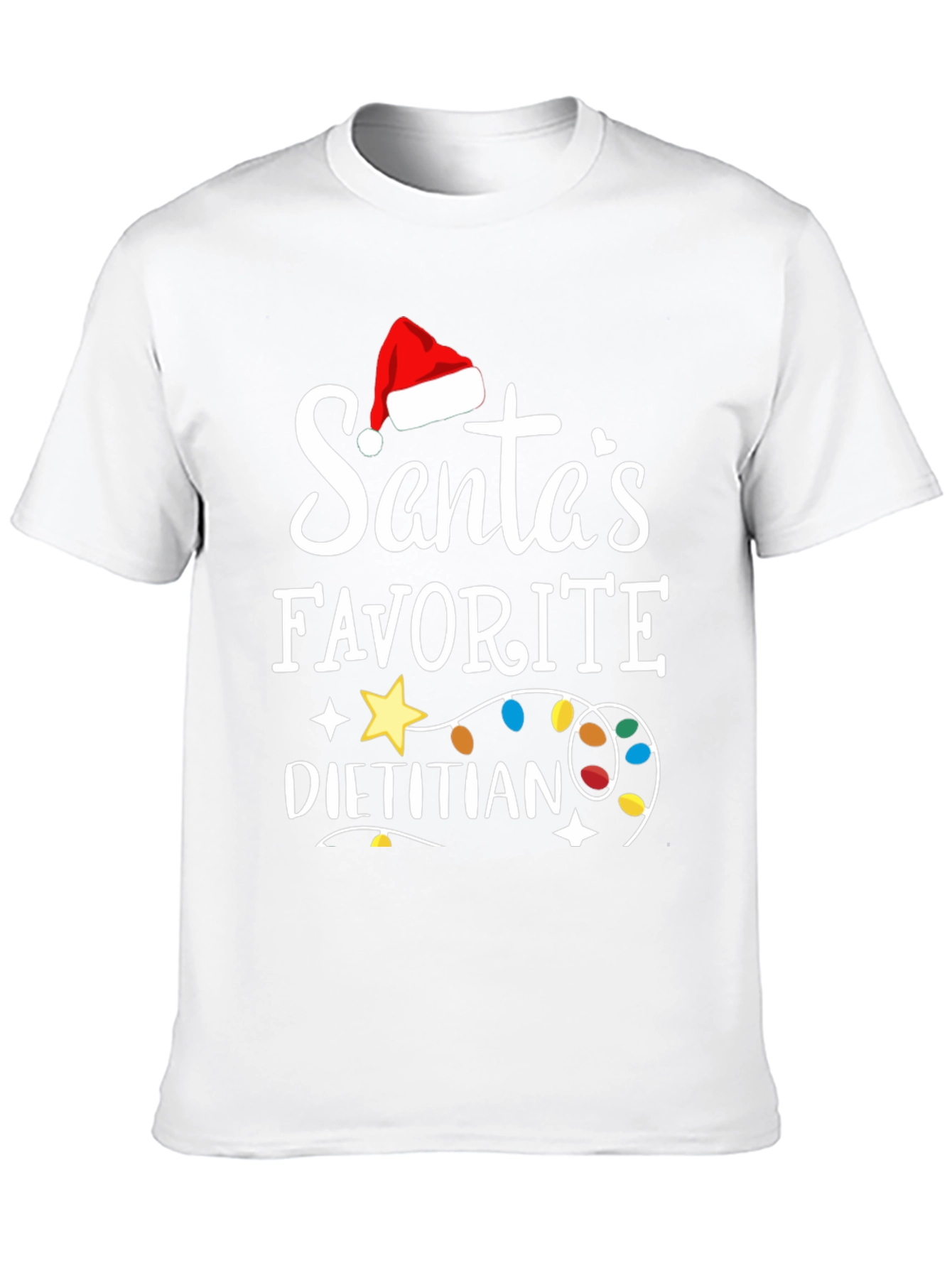 Santas Favorite Dietitian Christmas T-Shirt