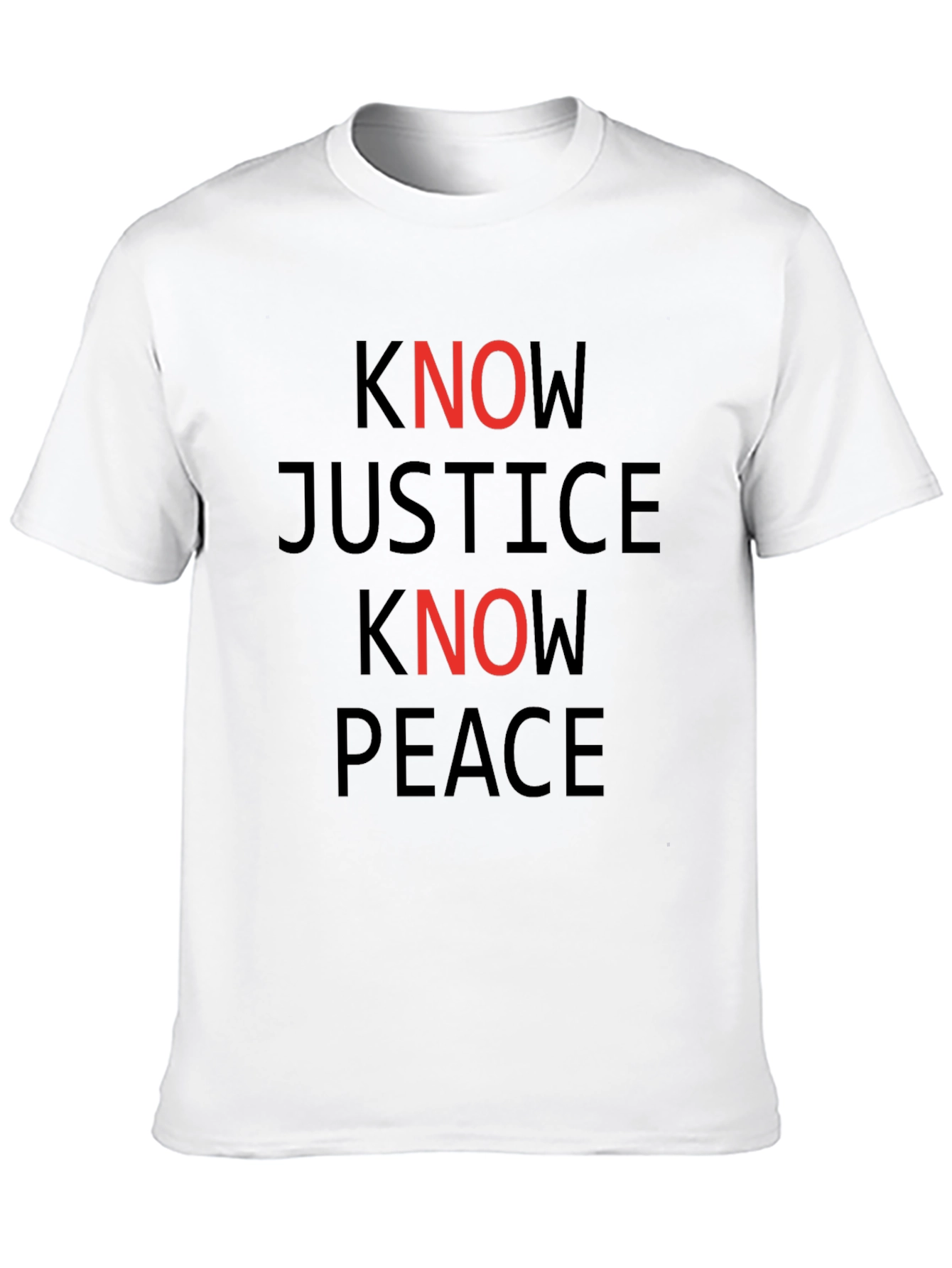 Know Justice Know Peace Graphic Tee