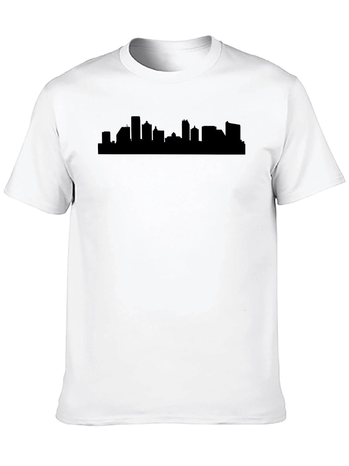 Cityscape Silhouette Black T-Shirt