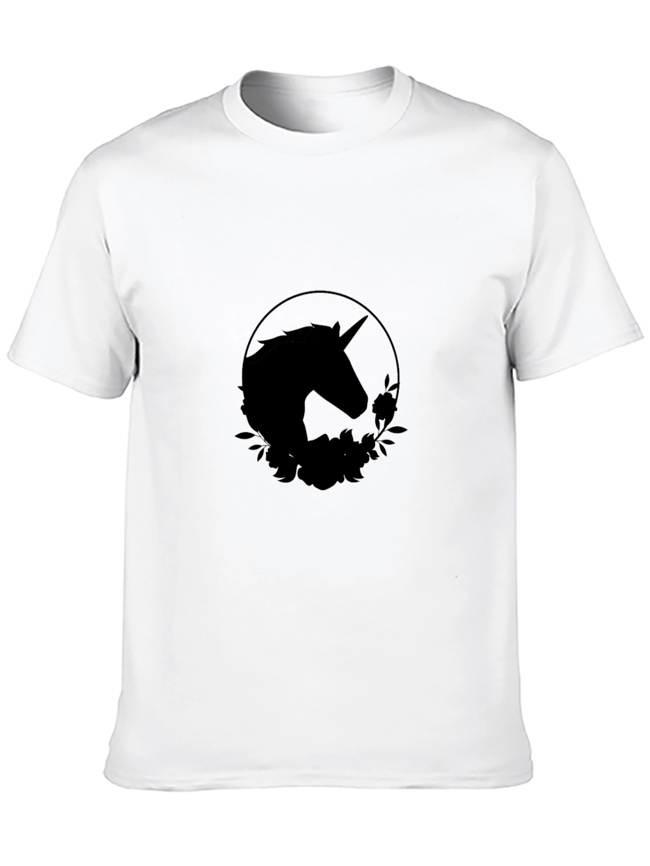Unicorn Silhouette Black T-Shirt