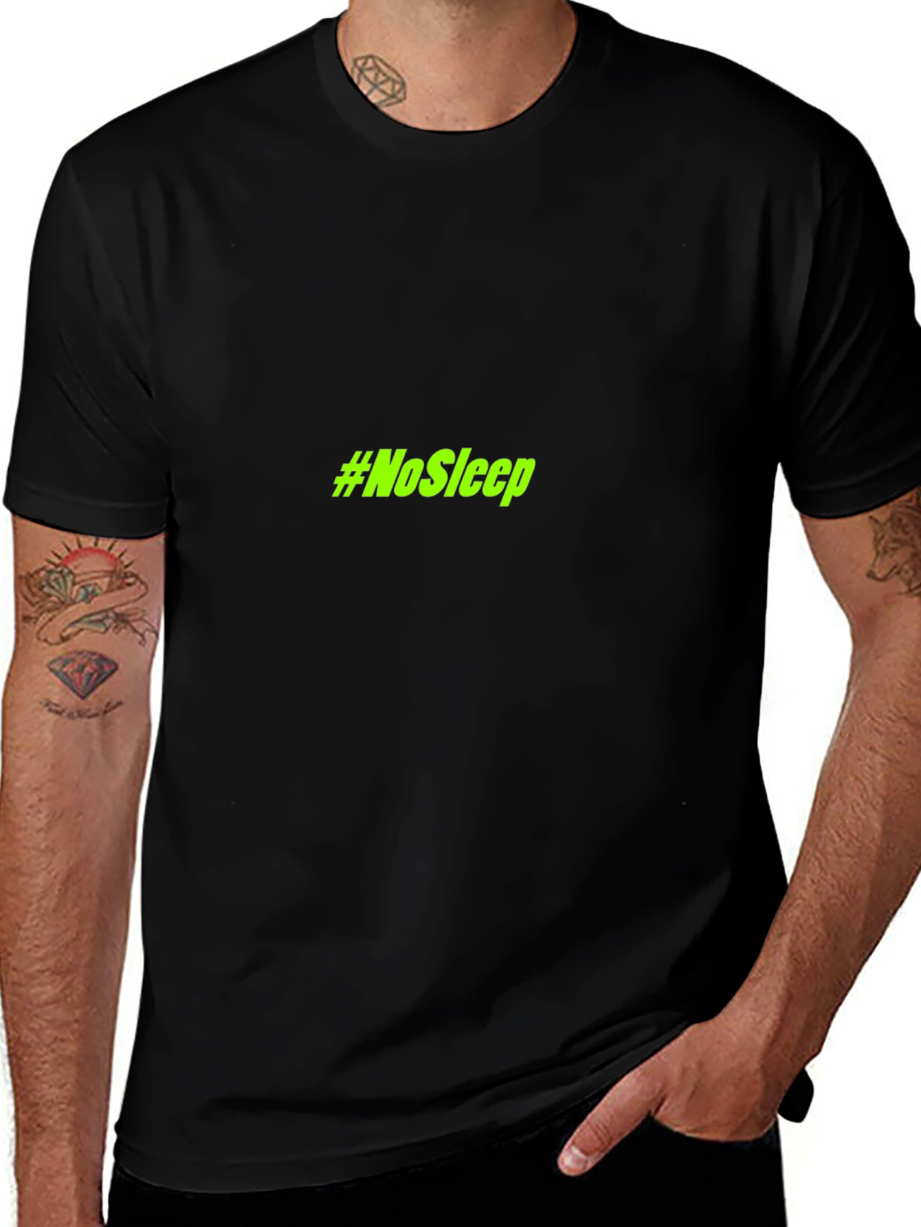 #NoSleep Black T-Shirt