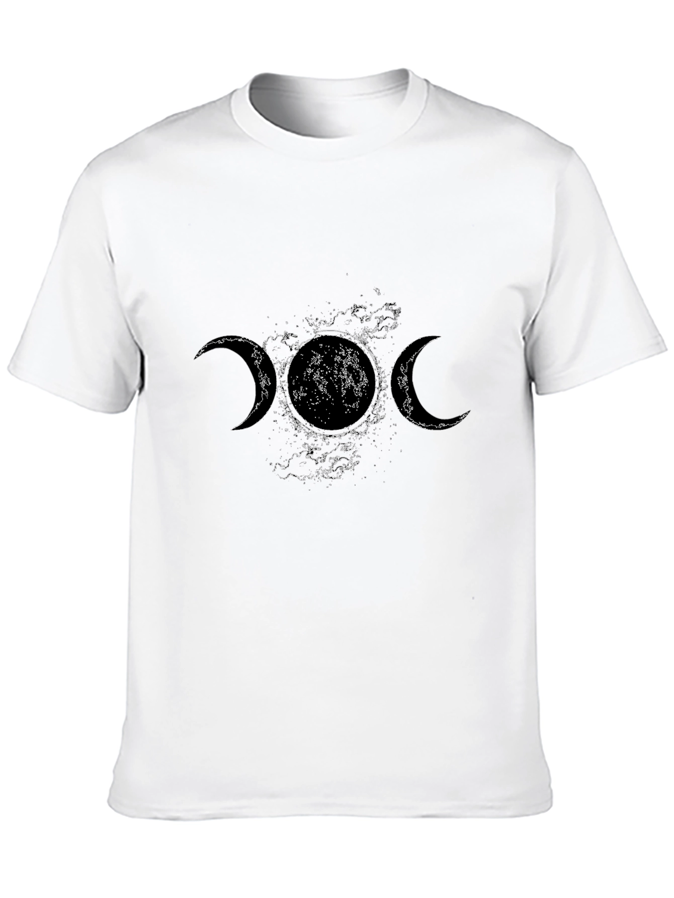 Triple Moon Goddess T-Shirt - Celestial Black Tee