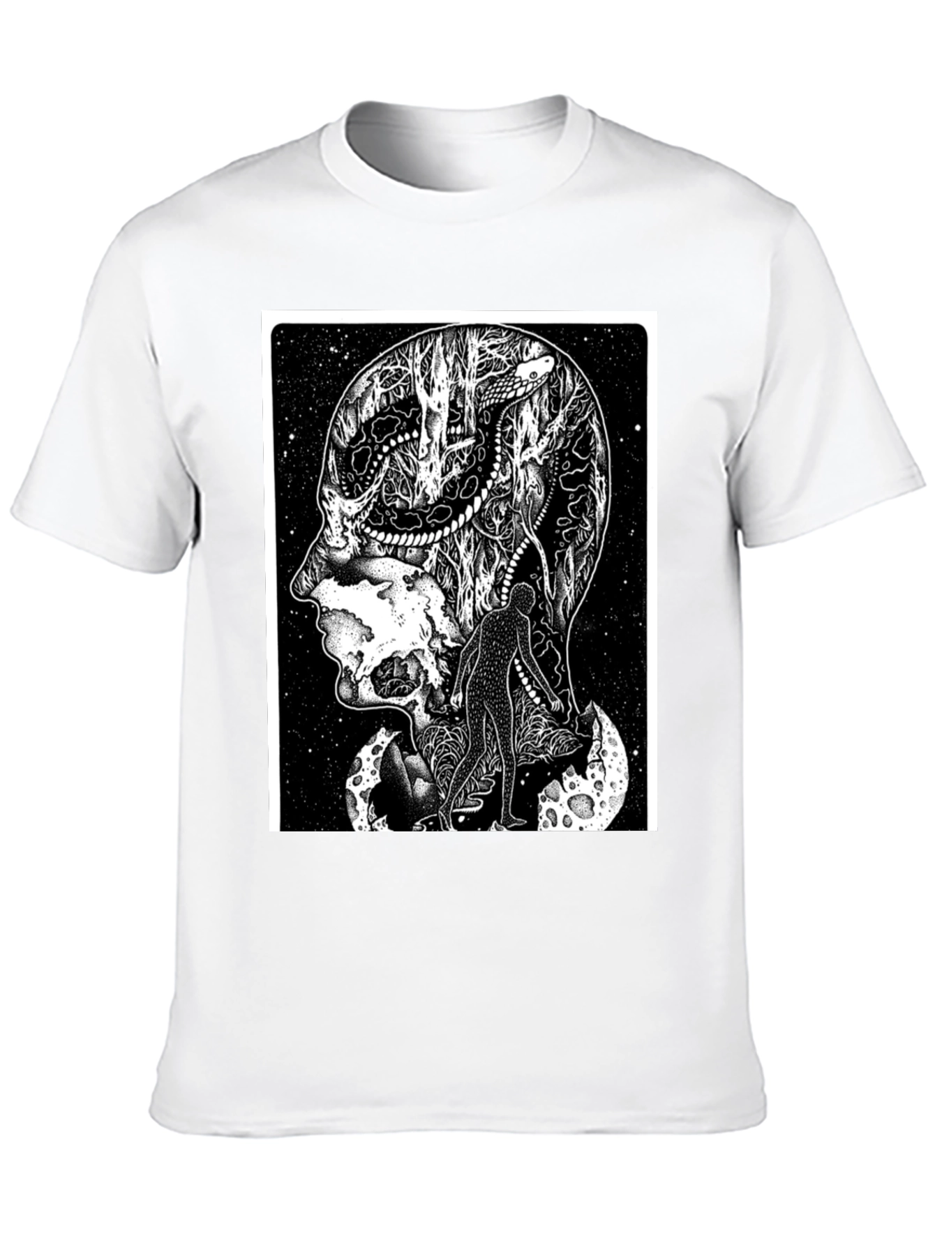 Surreal Brainscape T-Shirt - Unique Graphic Tee