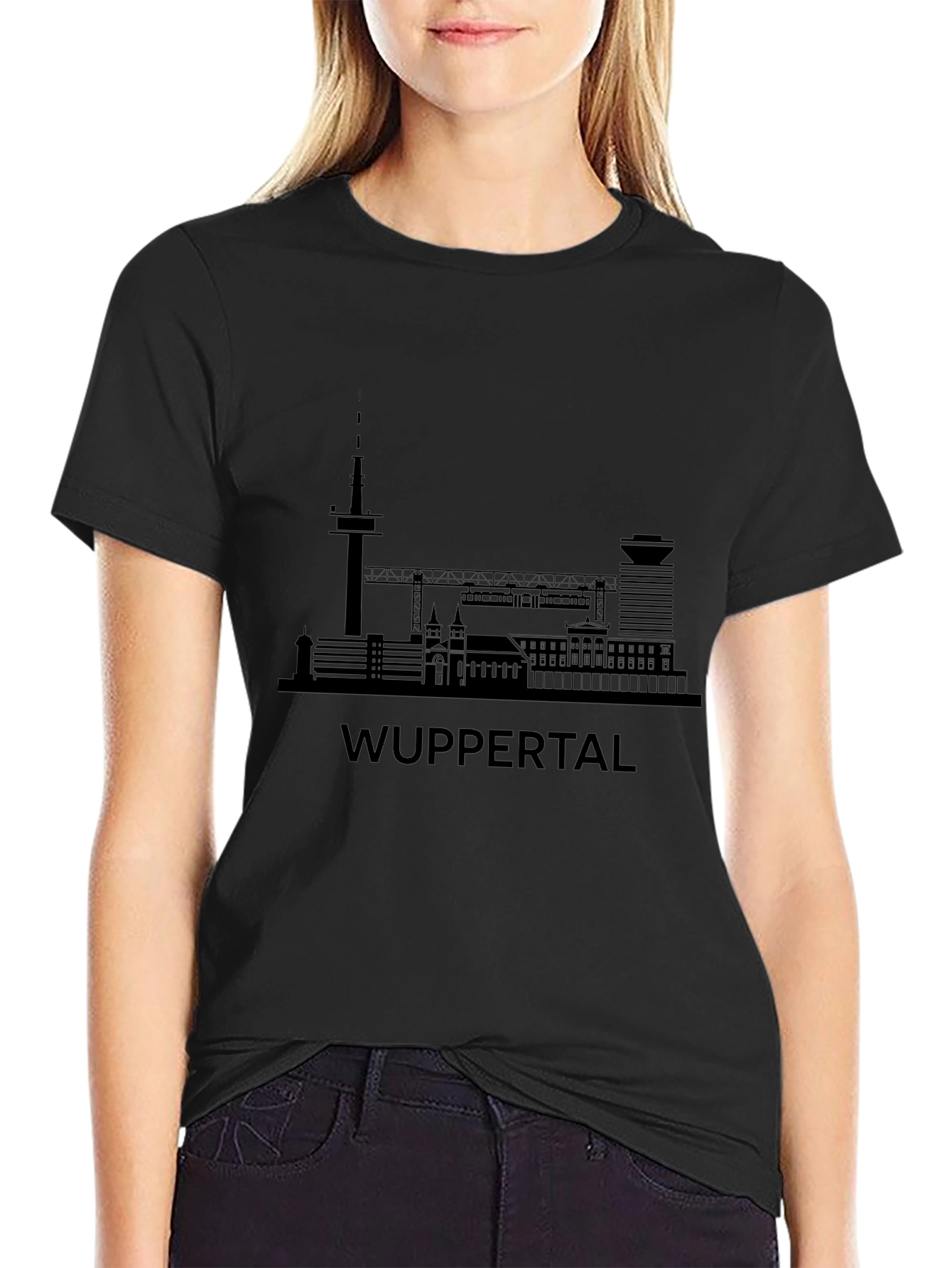 Wuppertal Skyline Graphic Tee - Stylish City Pride
