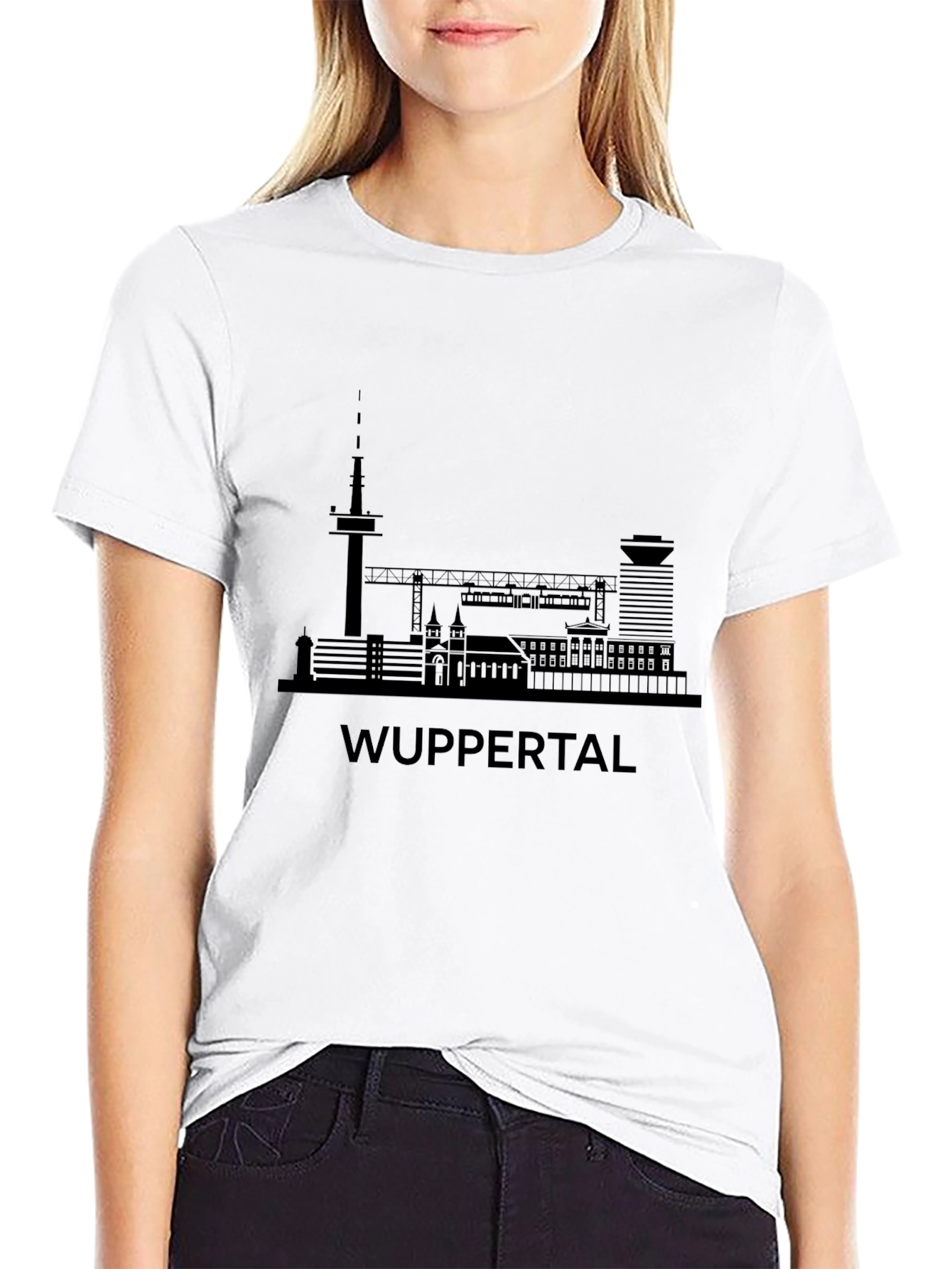 Wuppertal Skyline Graphic Tee - Stylish City Pride