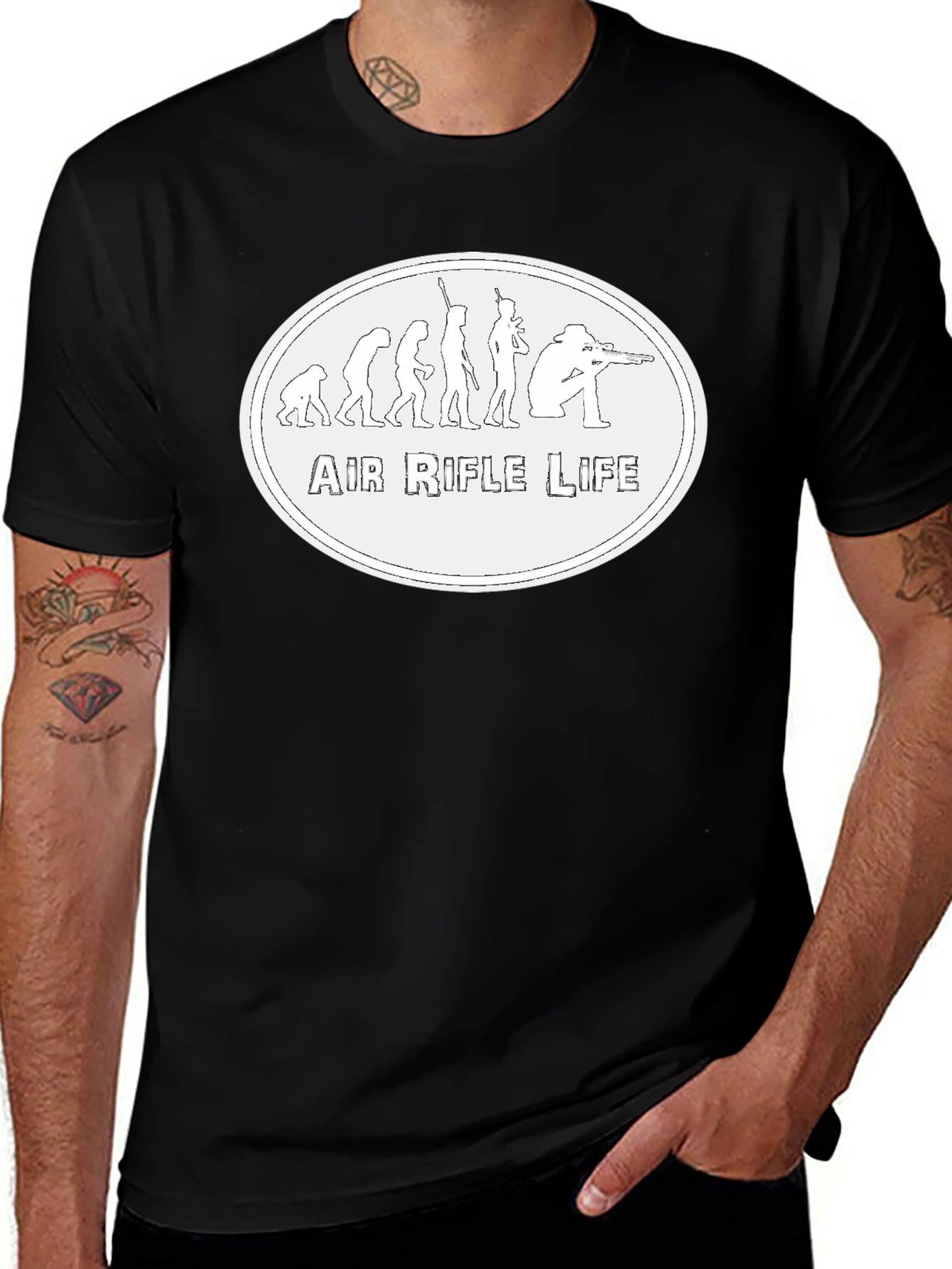 Air Rifle Life Evolution T-Shirt - Black