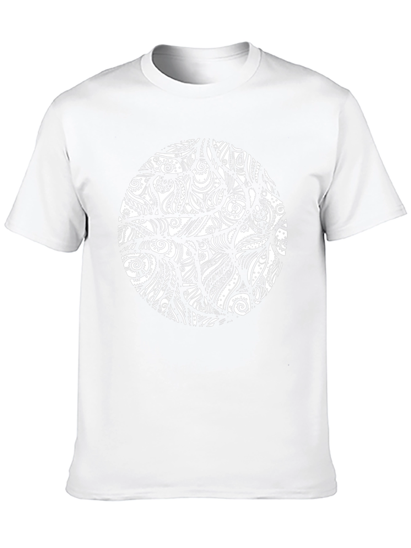 Abstract Print Black T-Shirt - Stylish Casual Wear