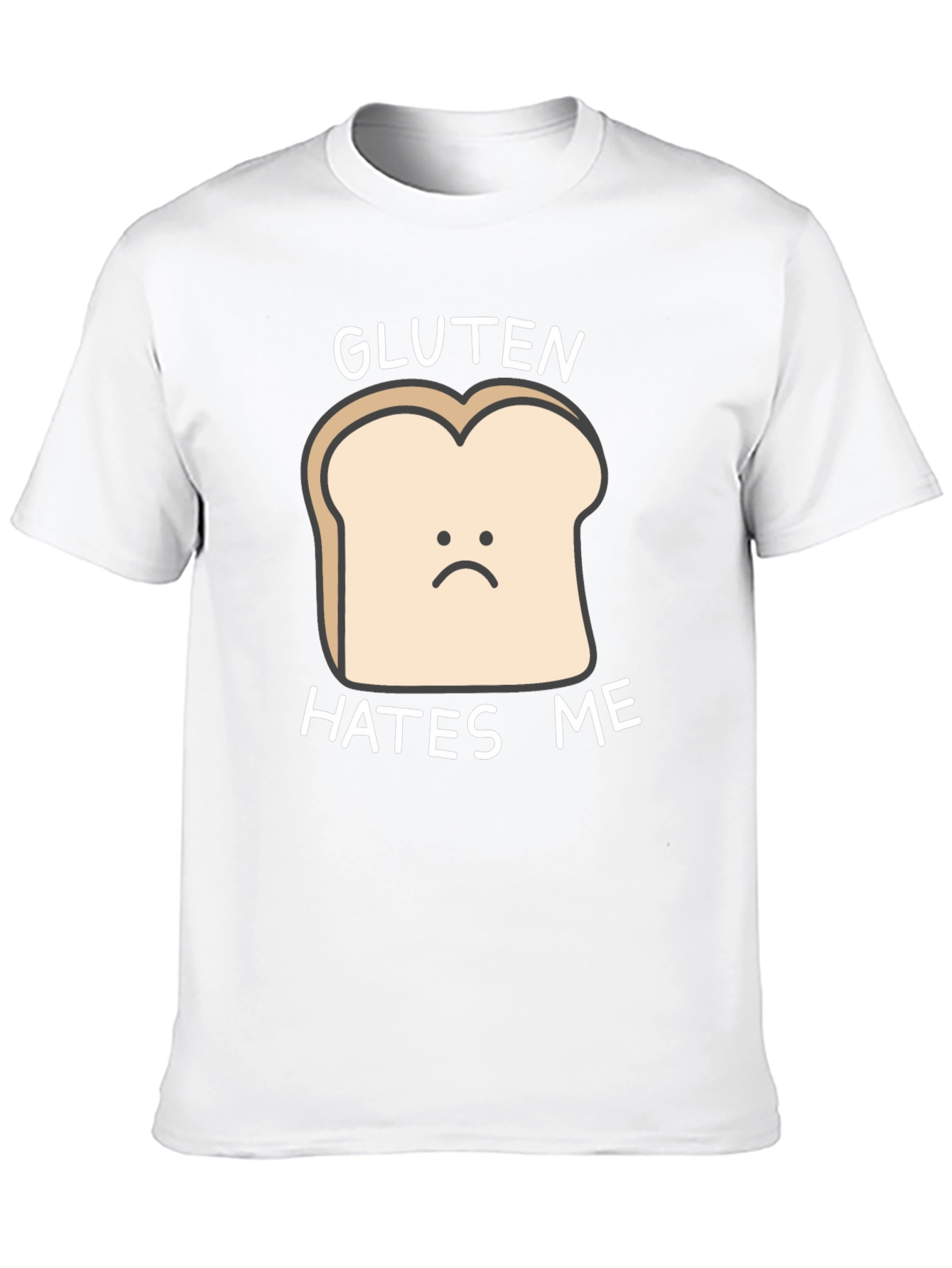 Gluten Hates Me T-Shirt - Funny Food Allergy Tee