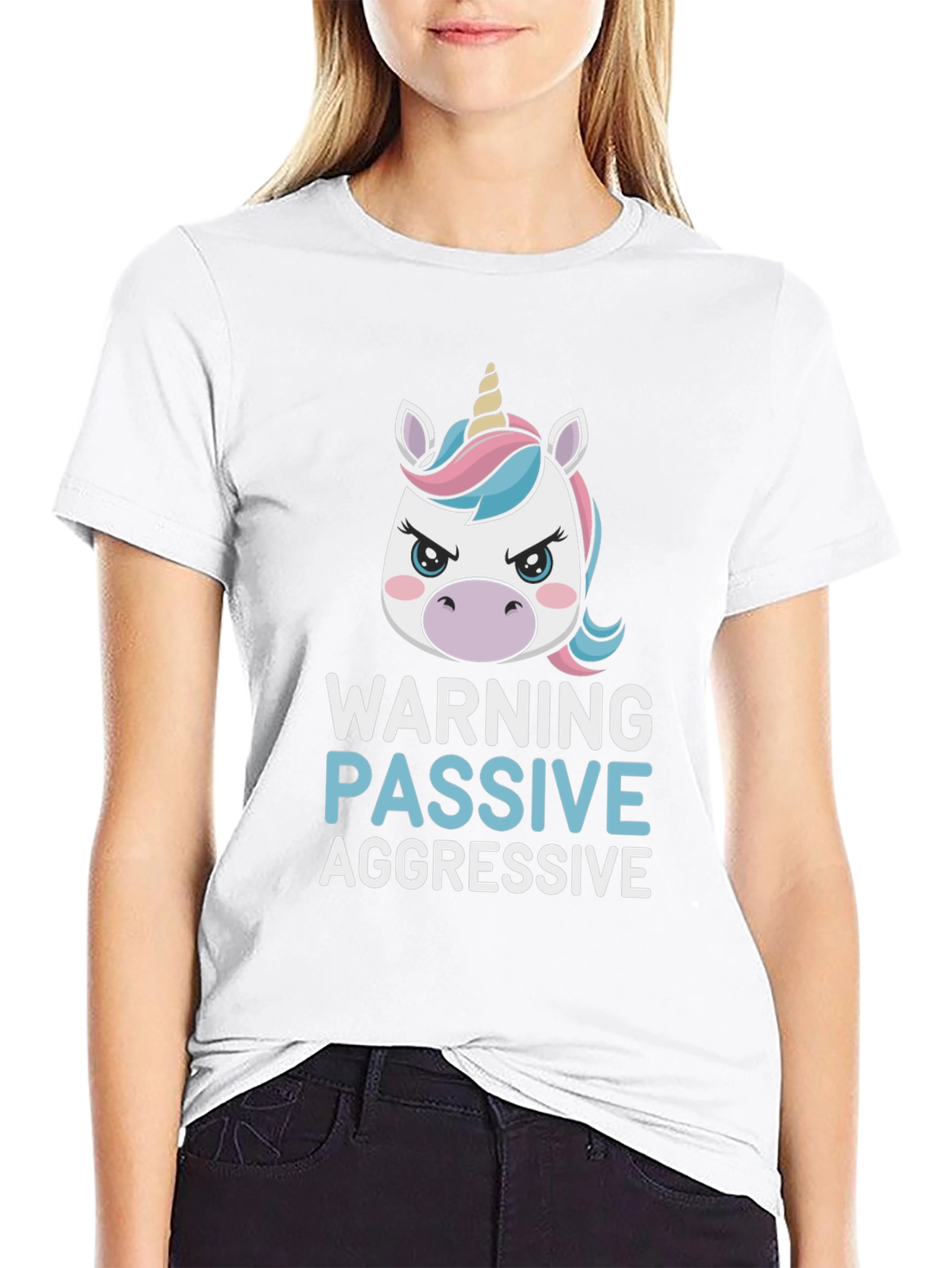 Warning Passive Aggressive Unicorn T-Shirt
