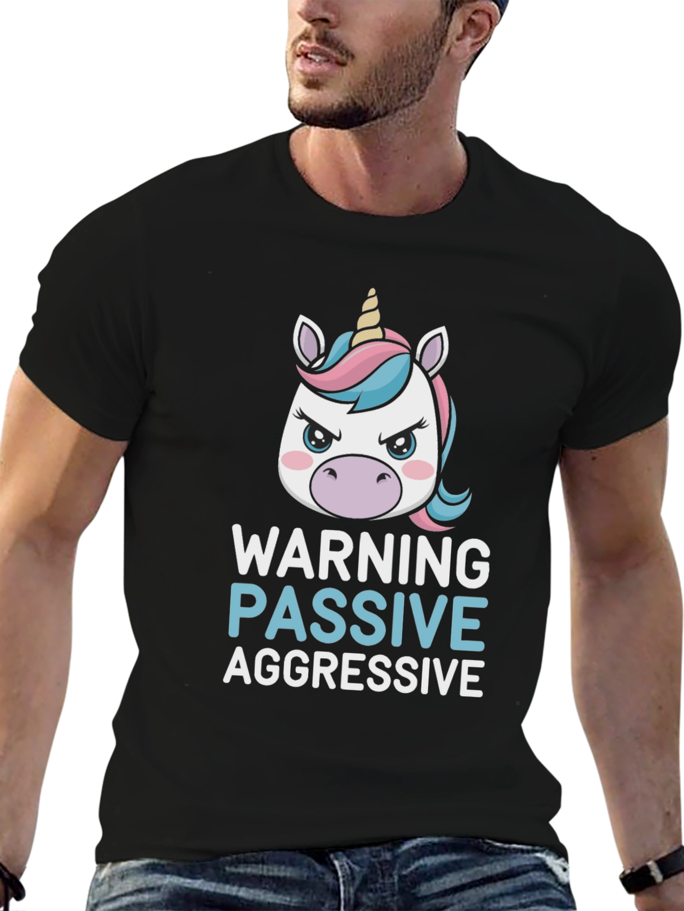 Warning Passive Aggressive Unicorn T-Shirt