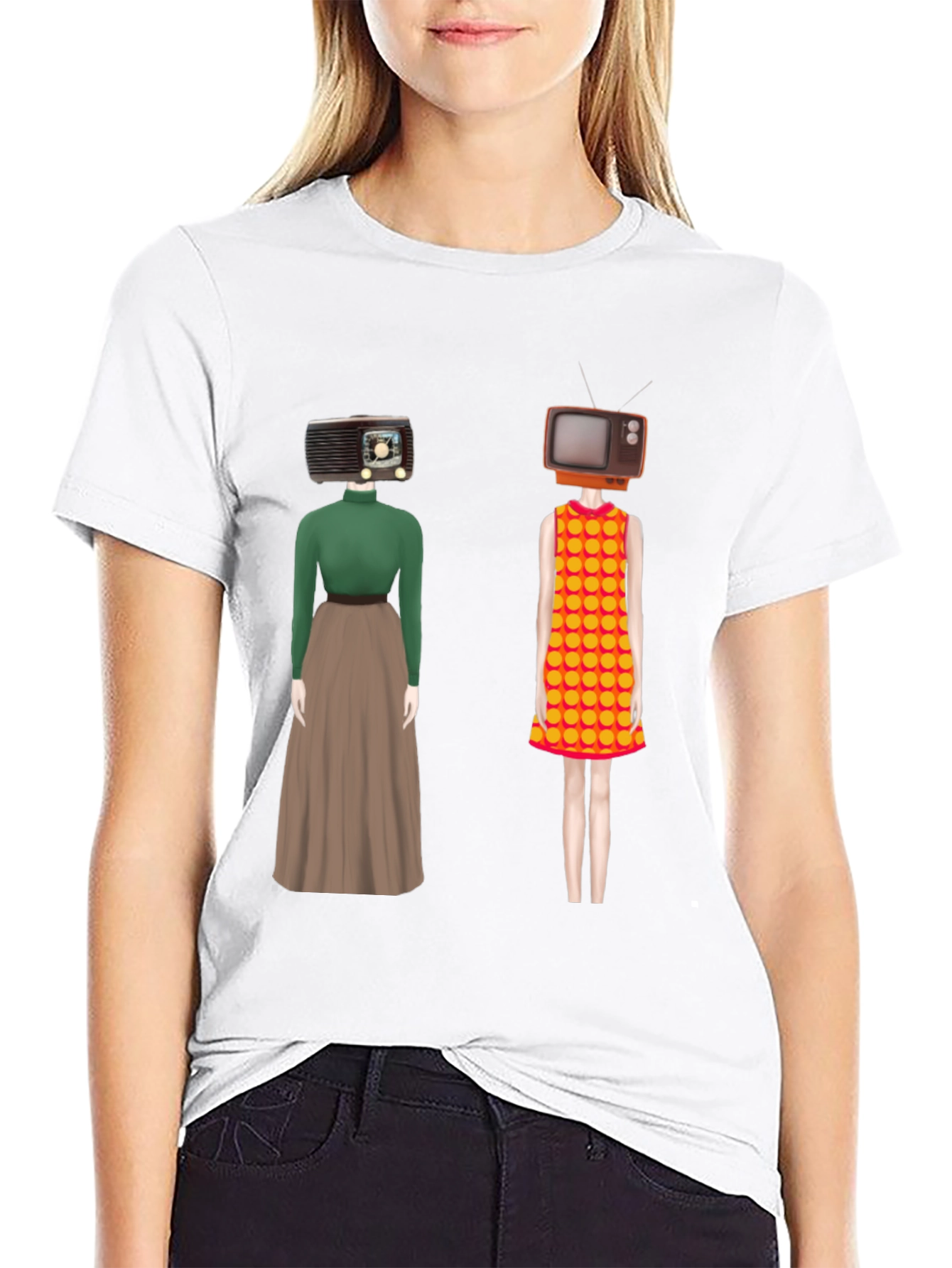 Retro Media Head T-Shirt - Unique Design