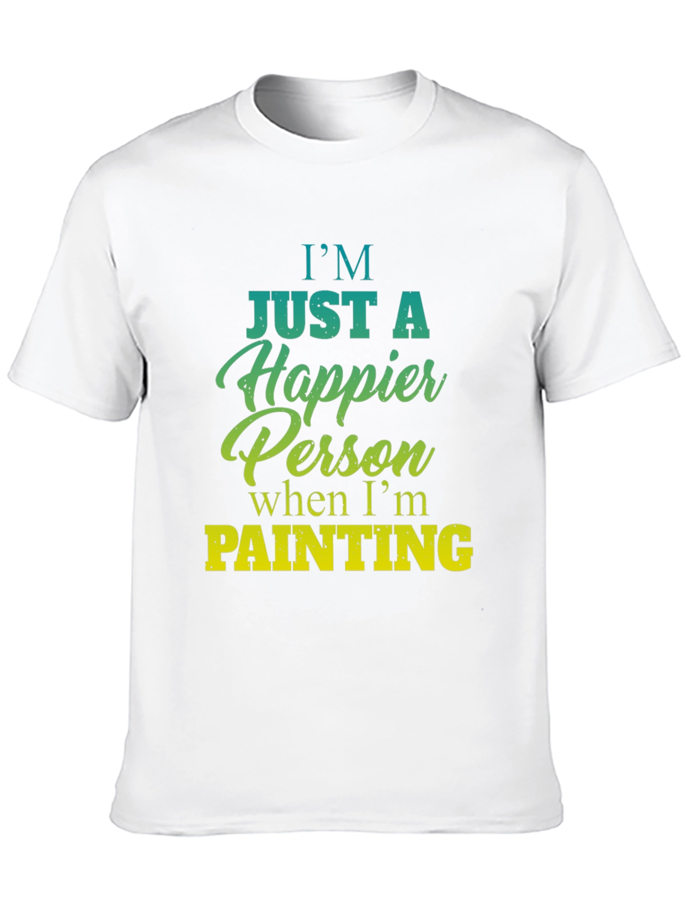 Happier Person Painting Graphic Tee