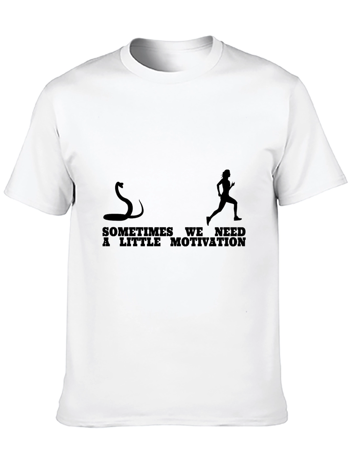 Motivational Snake Chasing Runner T-Shirt