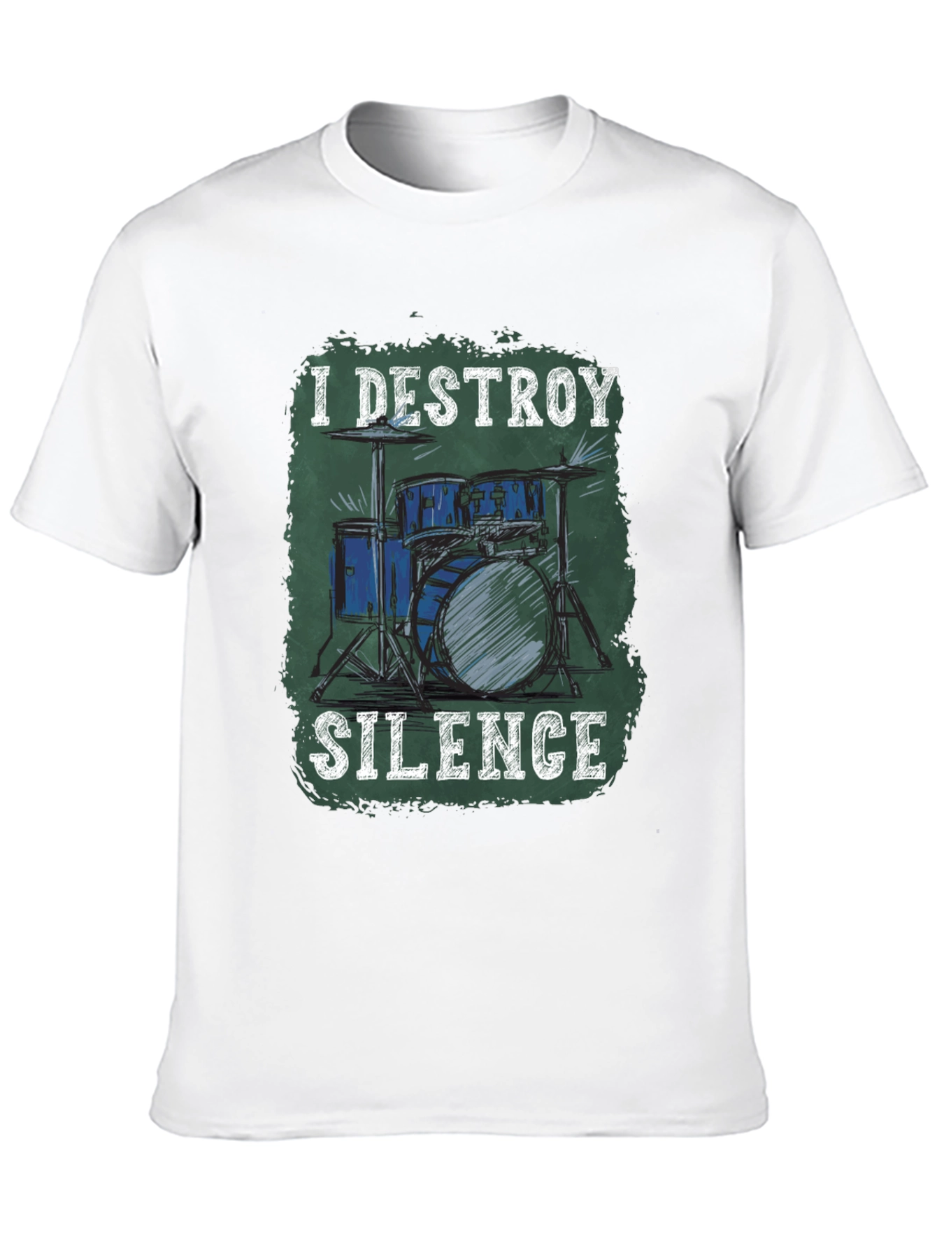 I Destroy Silence Drum Set Graphic Tee