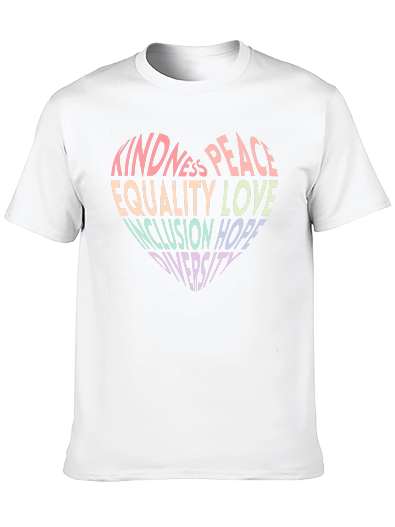 Kindness Peace Equality Love Inclusion Diversity T-Shirt