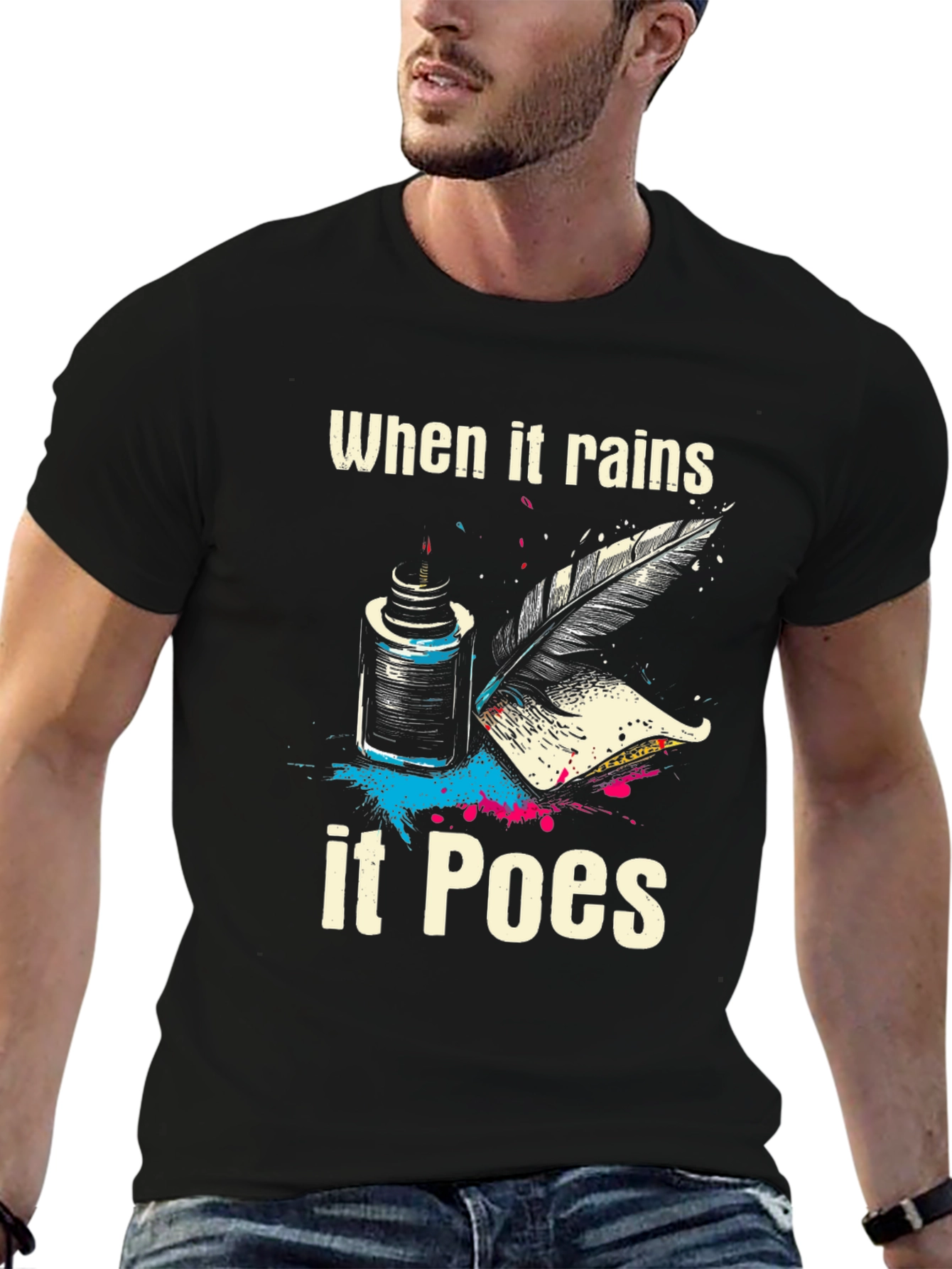When It Rains It Poes T-Shirt