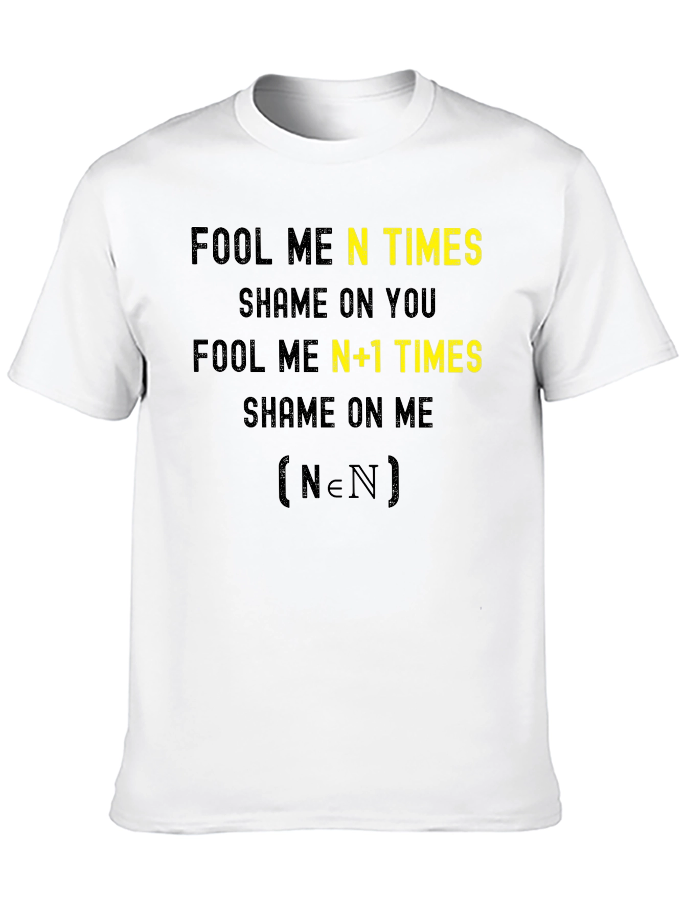 Fool Me N Times Funny Math T-Shirt