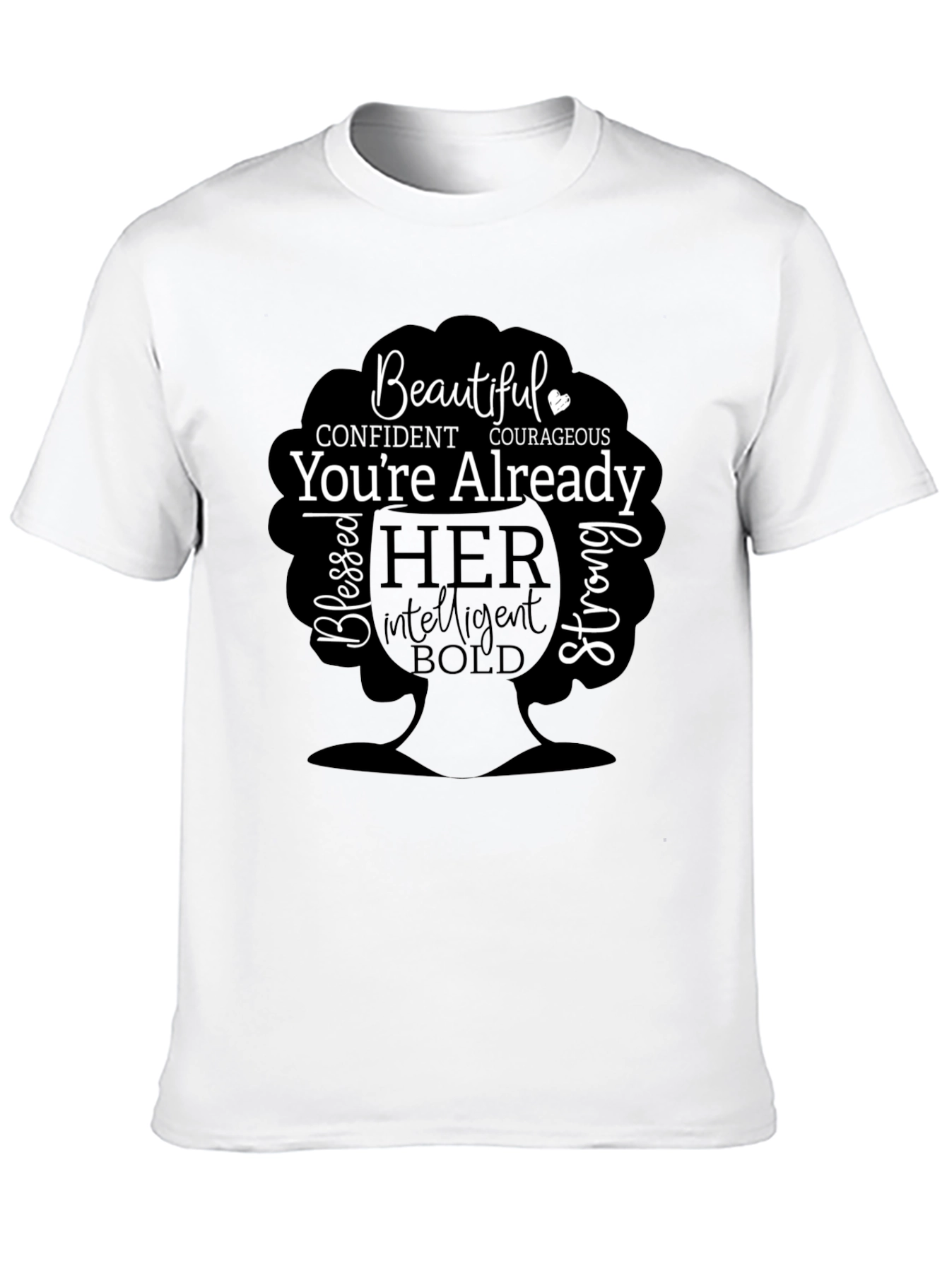 Empowered Woman Graphic Tee - Beautiful Confident Courageous