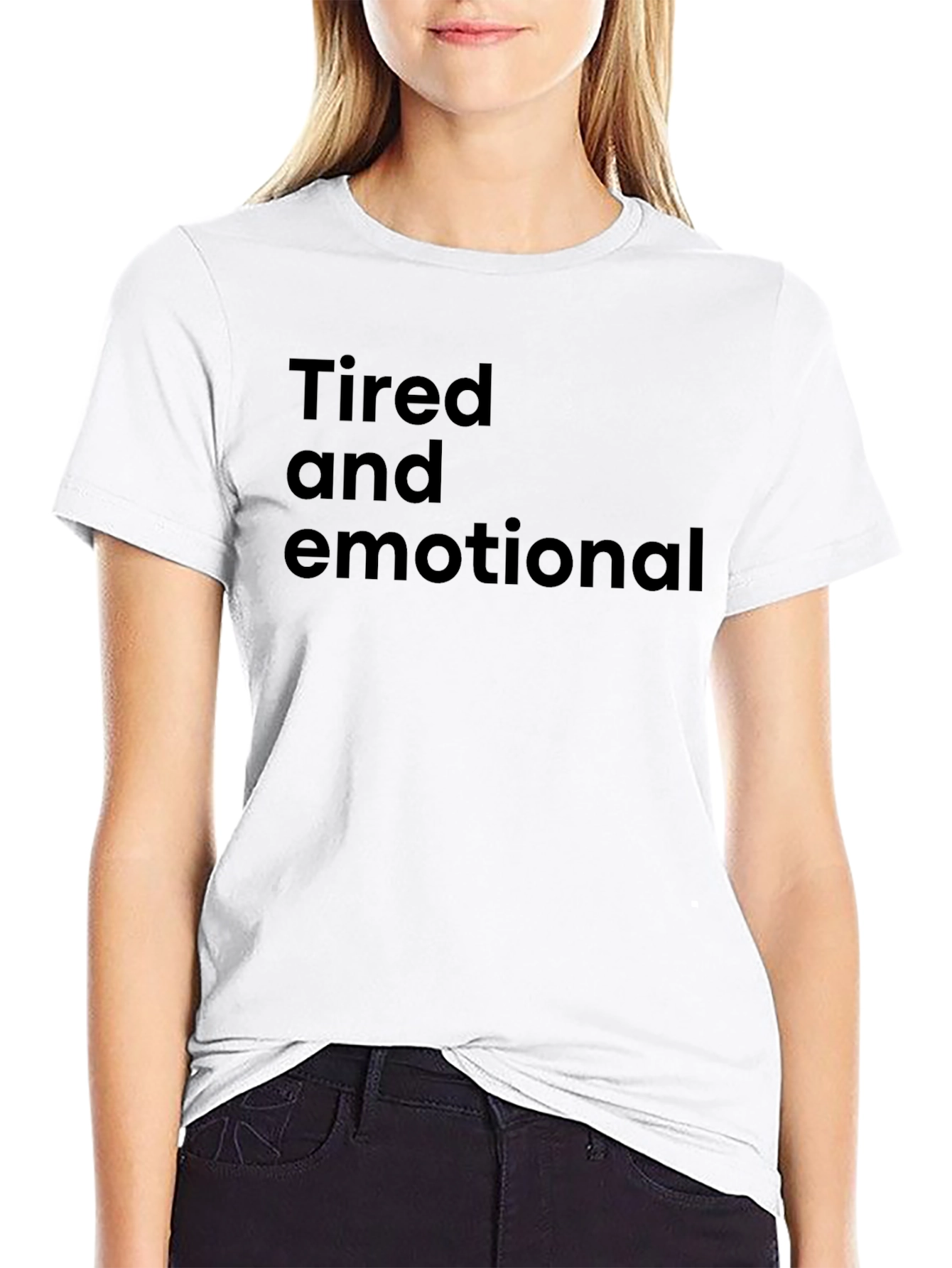 Tired and Emotional Mens Black T-Shirt