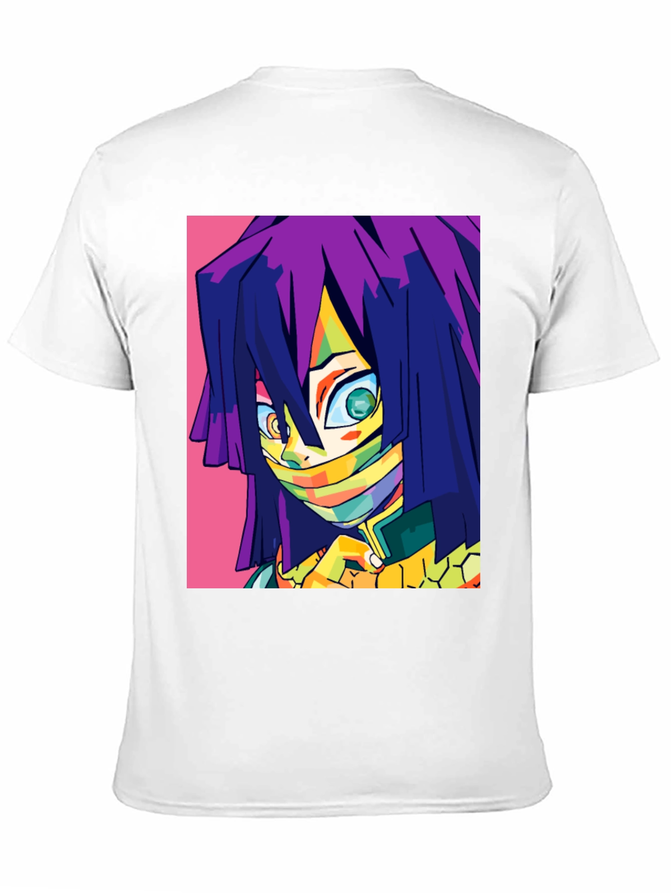 Anime Character Graphic Print Black T-Shirt