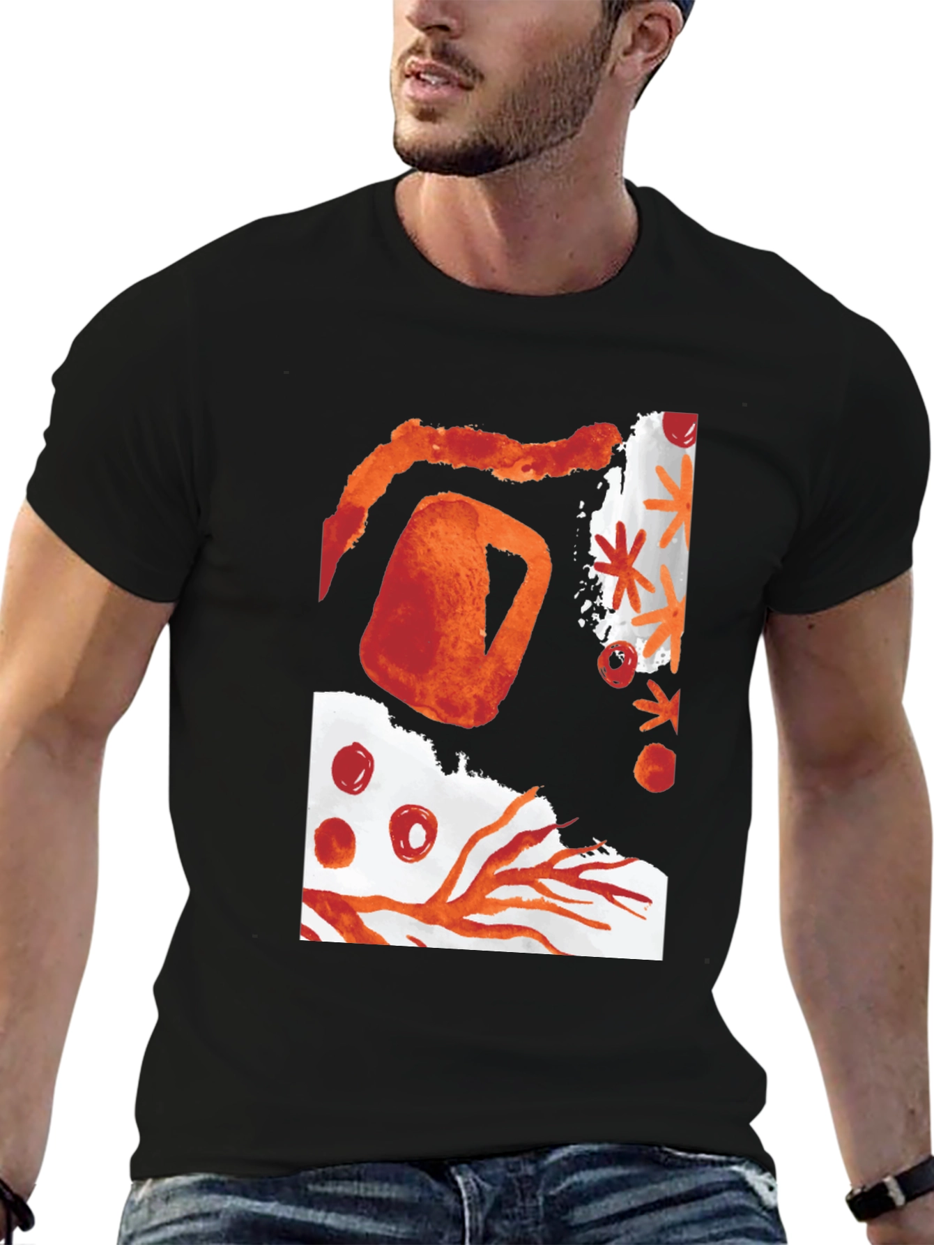Abstract Graphic Print T-Shirt
