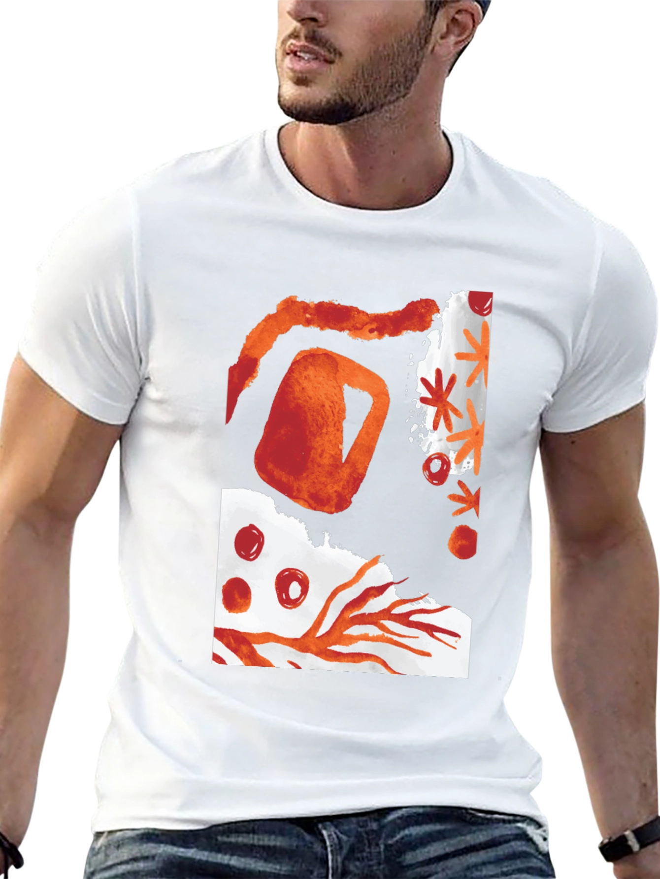 Abstract Graphic Print T-Shirt
