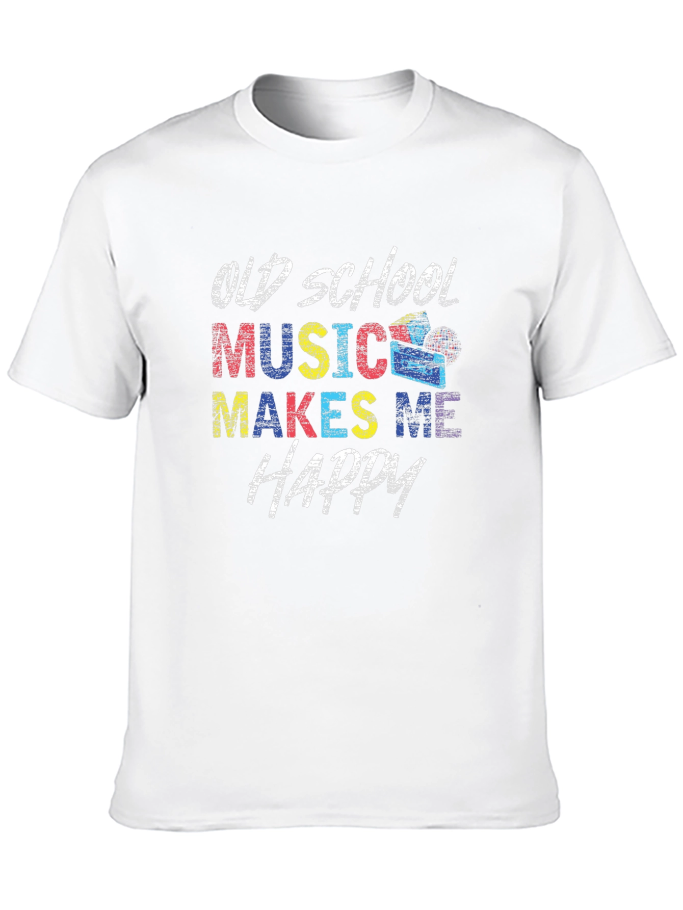 Old School Music Makes Me Happy T-Shirt
