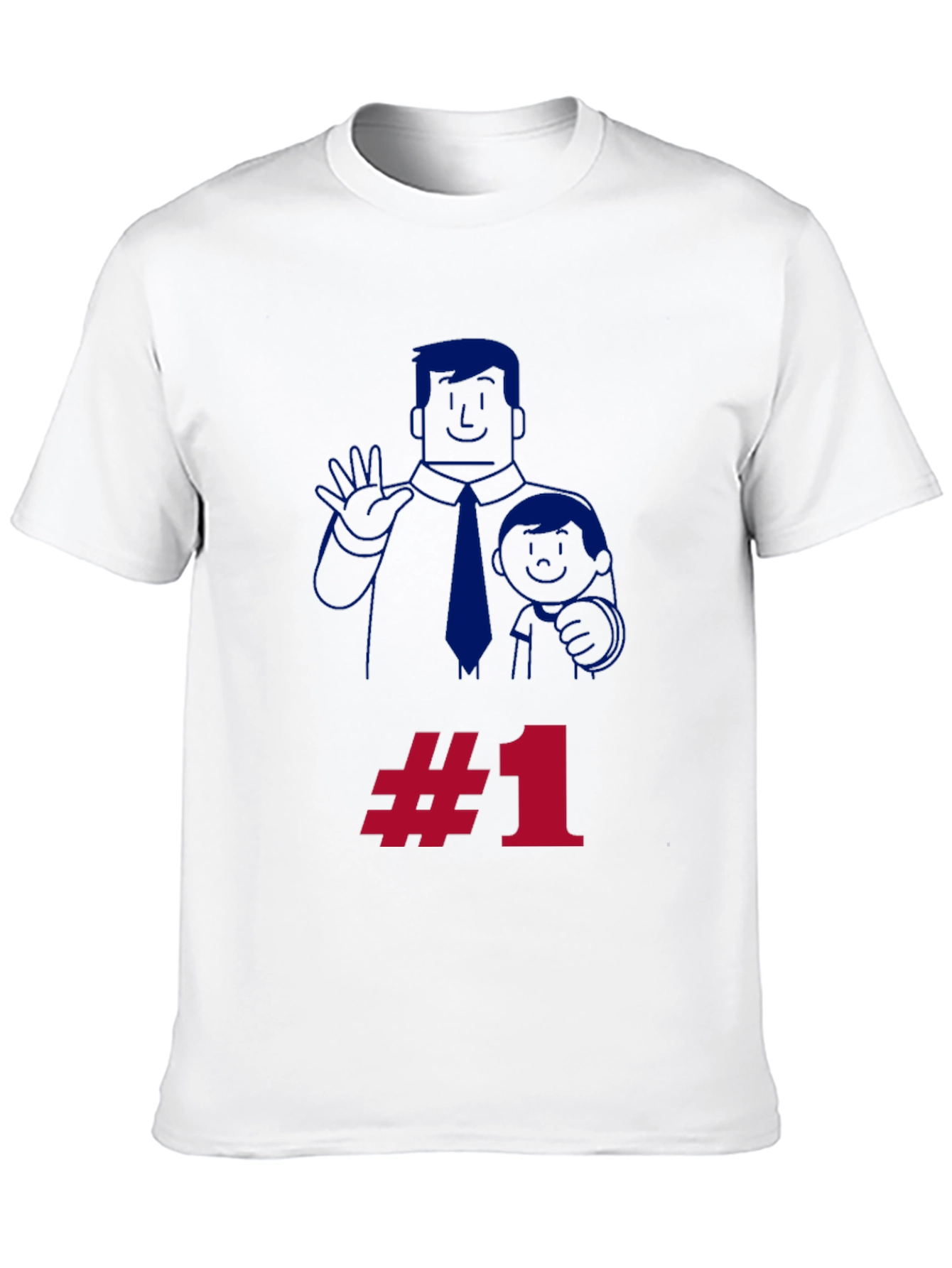 Cool Dad #1 T-Shirt Fathers Day Gift