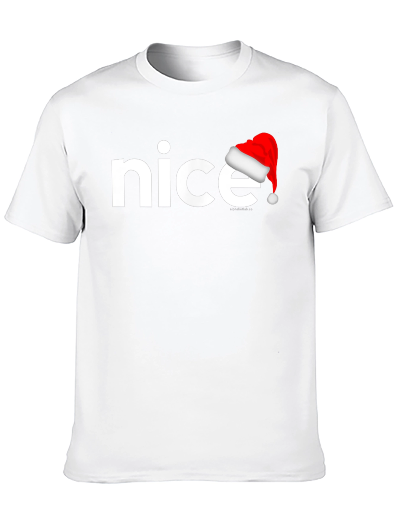 Nice Santa Hat Graphic Tee - Holiday Cheer