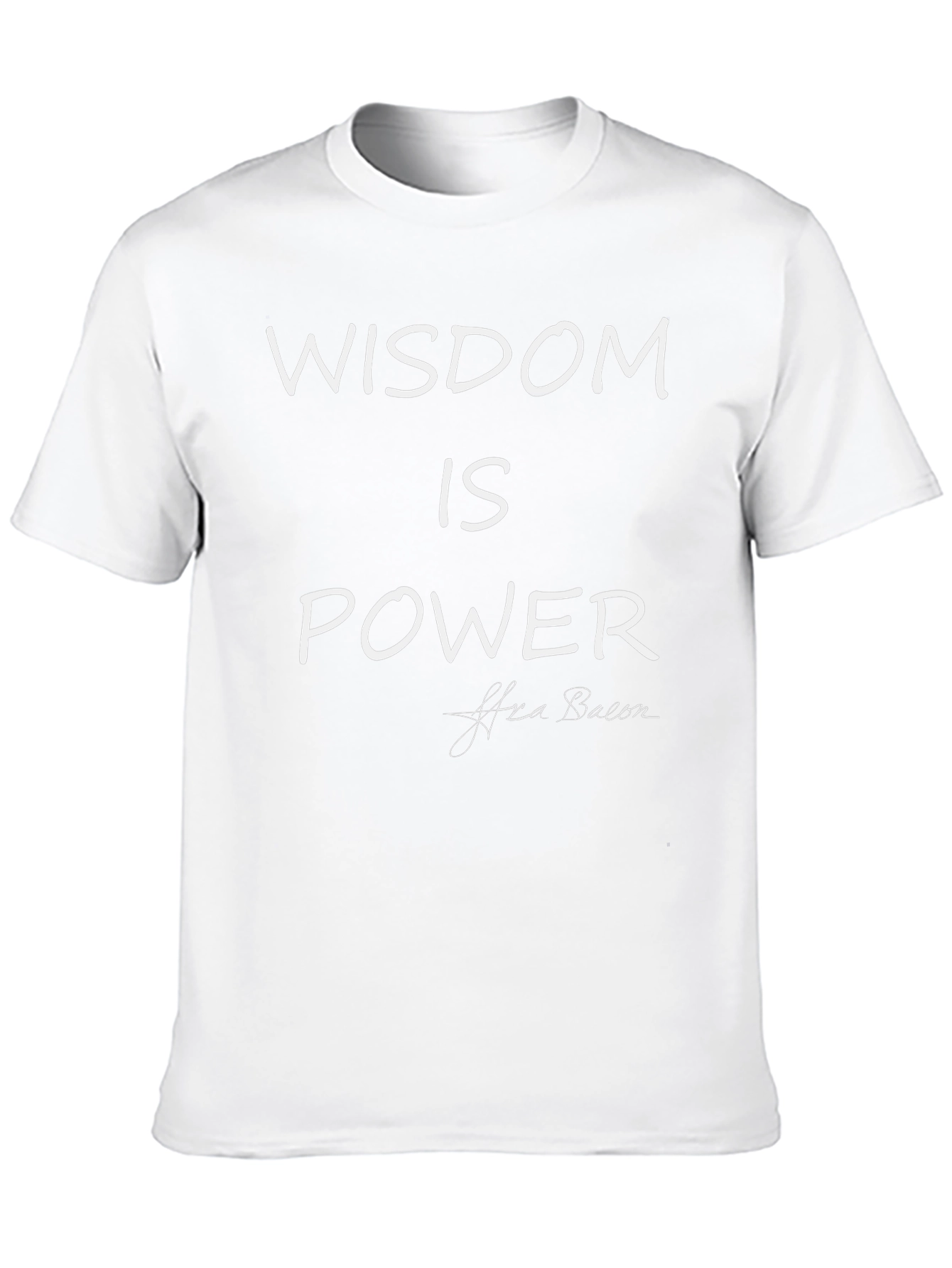 Wisdom Is Power Tee - Classic Black Shirt